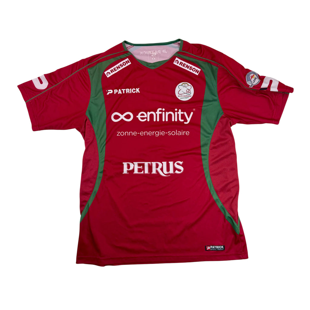 ZULTE WAREGEM 2010/11 HOME SHIRT - MATCHWORN/ISSUED #9 CHEVALIER (SIZE XL)