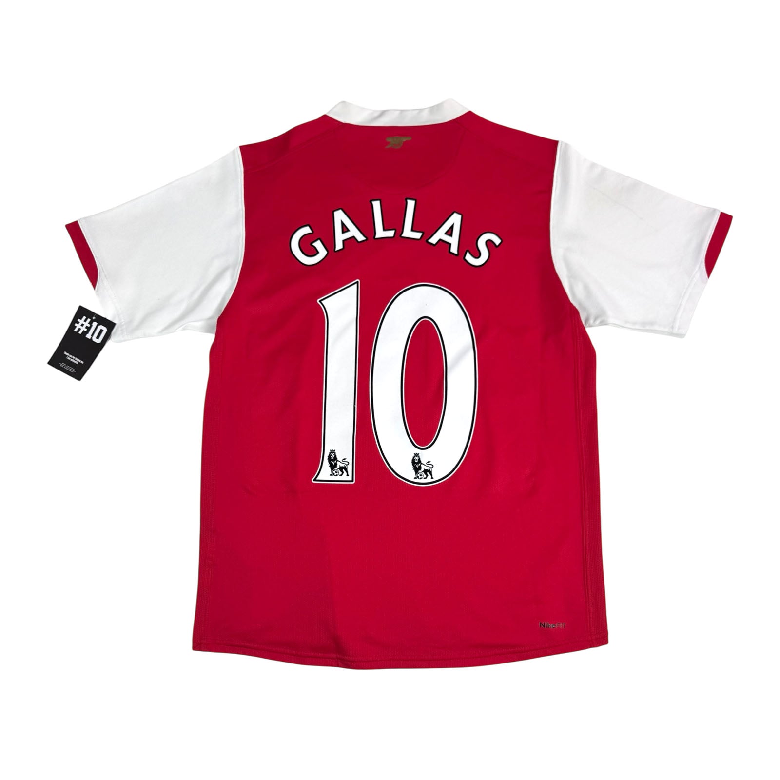 ARSENAL 2006/08 HOME SHIRT - #10 GALLAS (SIZE S)