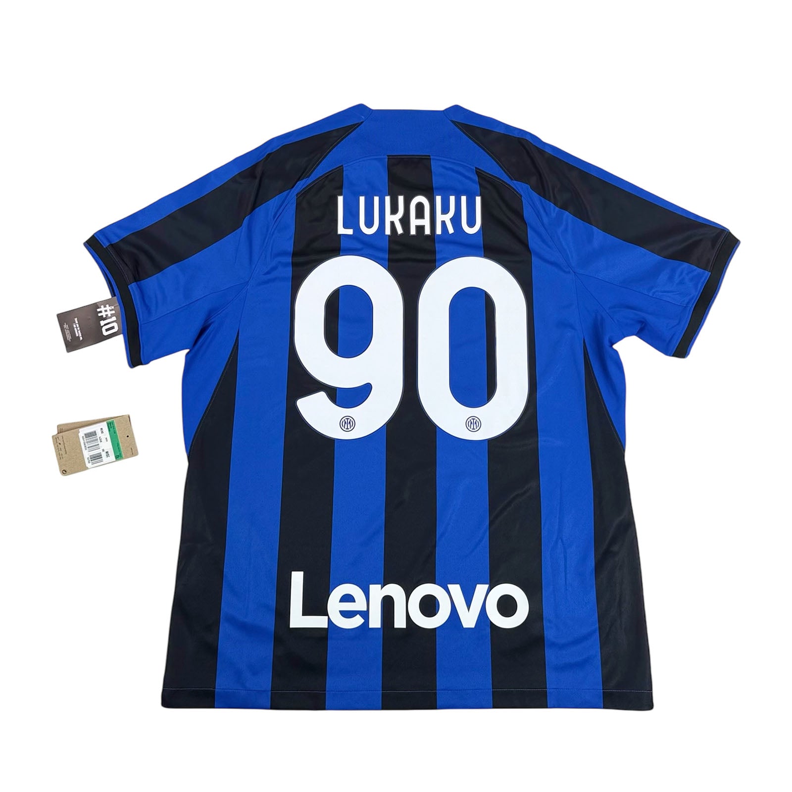 INTER MILAN 2022/23 HOME SHIRT - #90 LUKAKU (SIZE XL) NWT