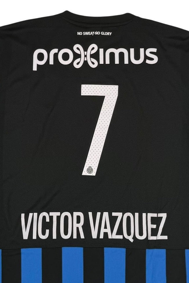 CLUB BRUGGE 2014/15 HOME SHIRT - #7 VICTOR VAZQUEZ (SIZE L)