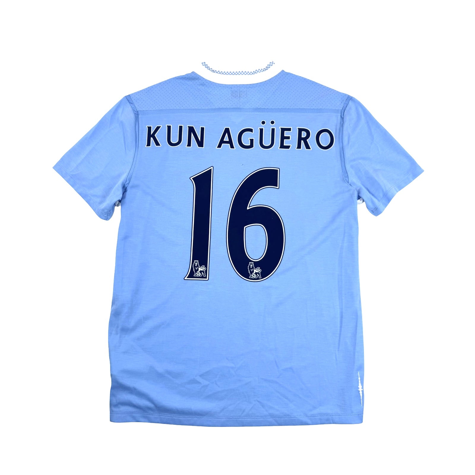 MANCHESTER CITY 2011/12 HOME SHIRT - #16 KUN AGÜERO (SIZE XL)