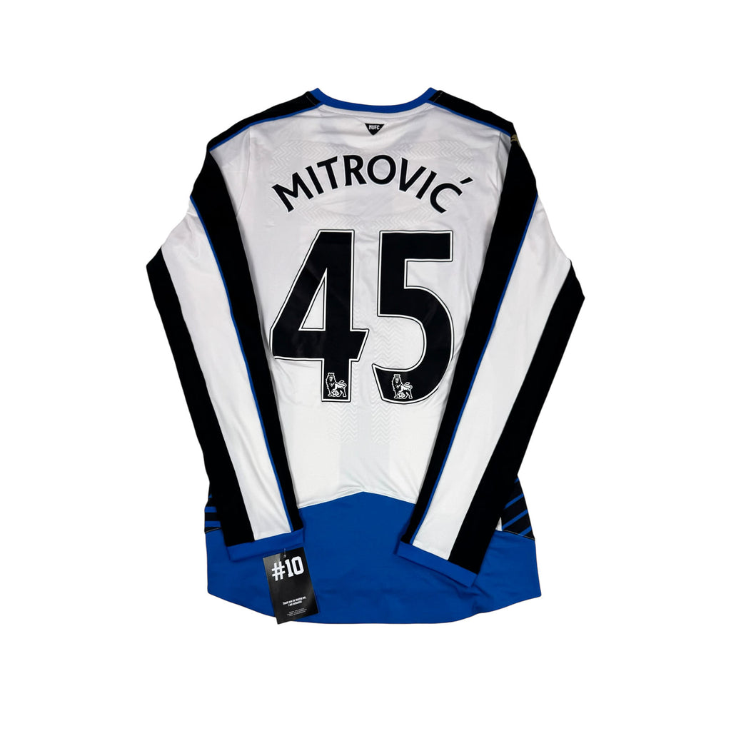 NEWCASTLE UNITED 2015/16 HOME SHIRT -  PLAYER ISSUE #45 MITROVIC (SIZE L)