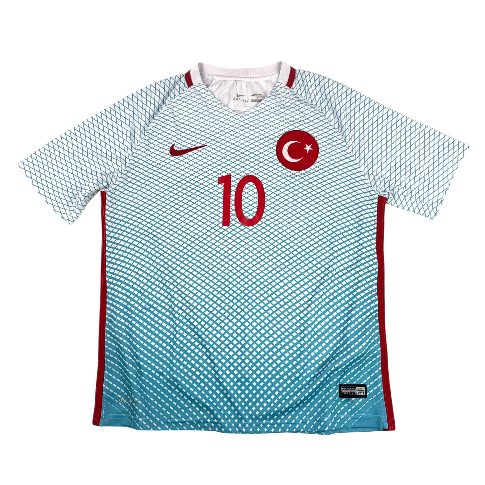 TURKEY 2016/17 AWAY SHIRT - #10 ARDA (SIZE S)