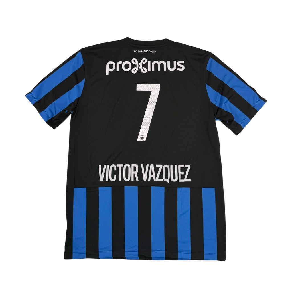 CLUB BRUGGE 2014/15 HOME SHIRT - #7 VICTOR VAZQUEZ (SIZE L)