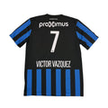 CLUB BRUGGE 2014/15 HOME SHIRT - #7 VICTOR VAZQUEZ (SIZE L)