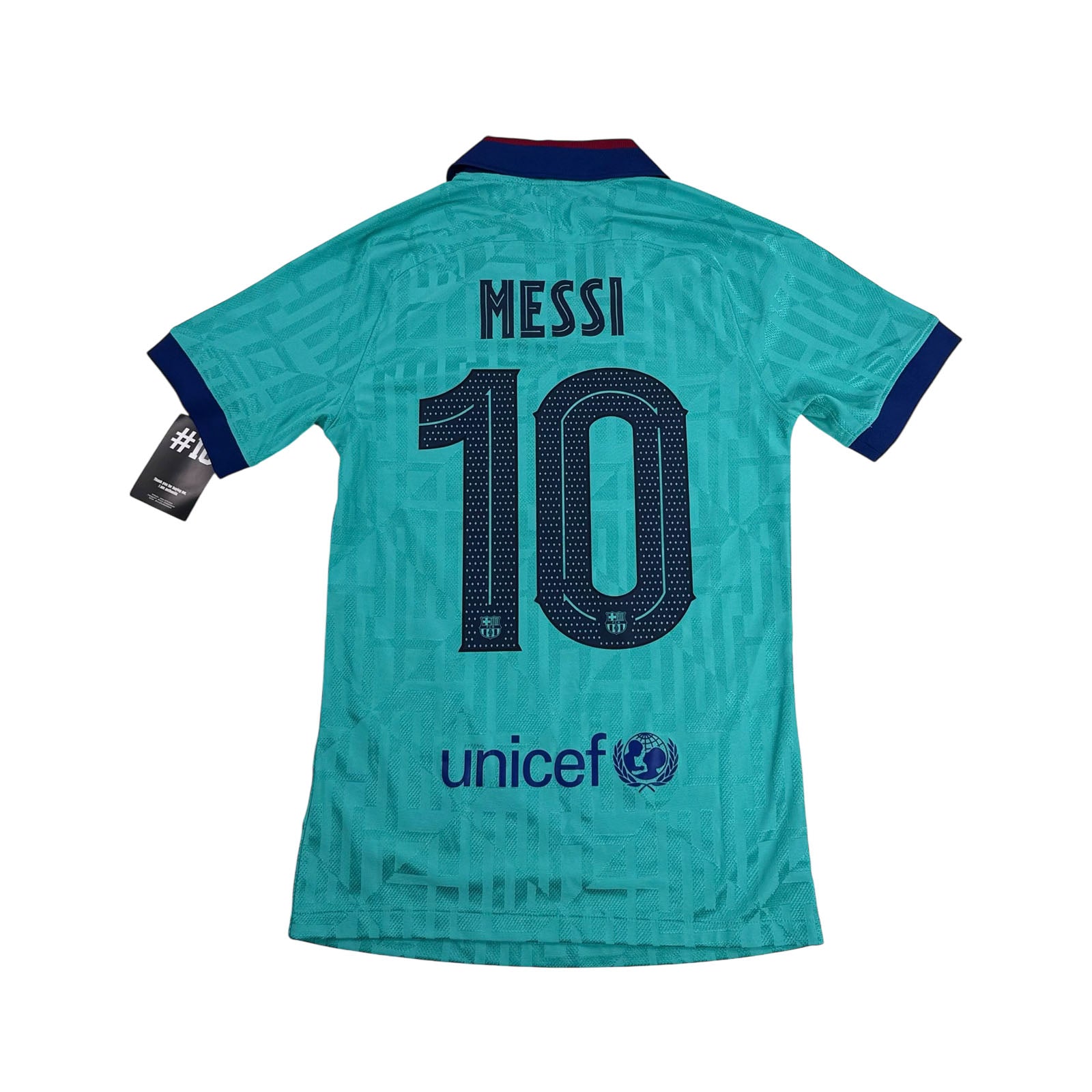 FC BARCELONA 2019/20 THIRD SHIRT - PLAYER ISSUE #10 MESSI (SIZE XS)