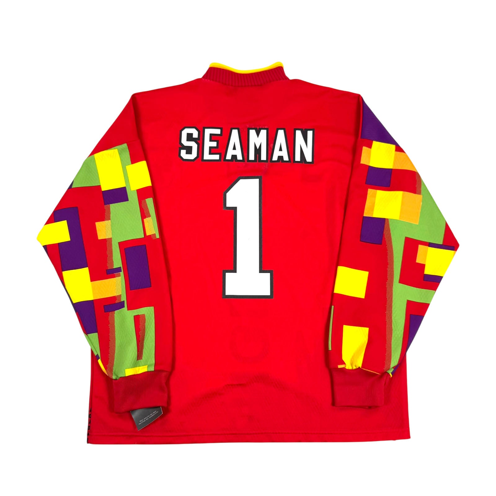ENGLAND 1995/96 GK SHIRT - #1 SEAMAN (SIZE L)