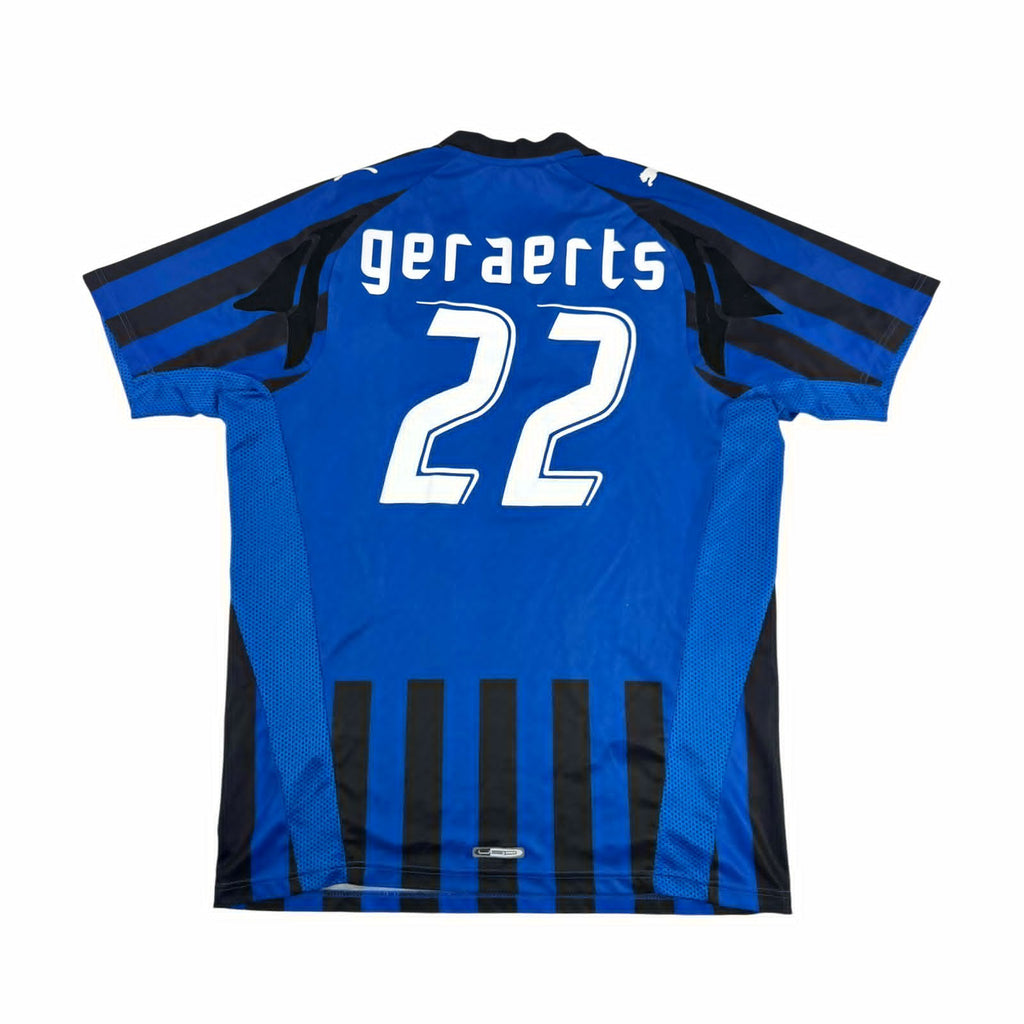 CLUB BRUGGE 2007/08 HOME SHIRT - #22 GERAERTS (SIZE M)