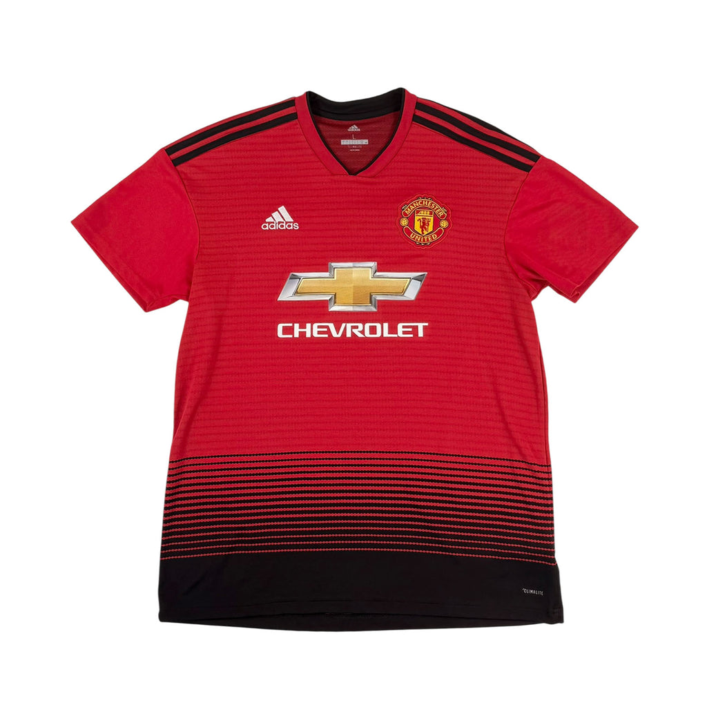 MANCHESTER UNITED 2018/19 HOME SHIRT - #9 LUKAKU (SIZE L)
