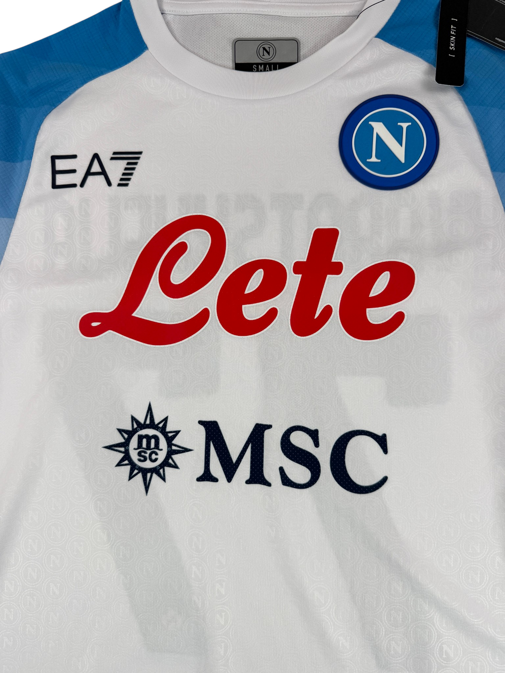 NAPOLI 2022/23 AWAY SHIRT - PLAYER ISSUE #77 KVARATSKHELIA (SIZE S) NWT