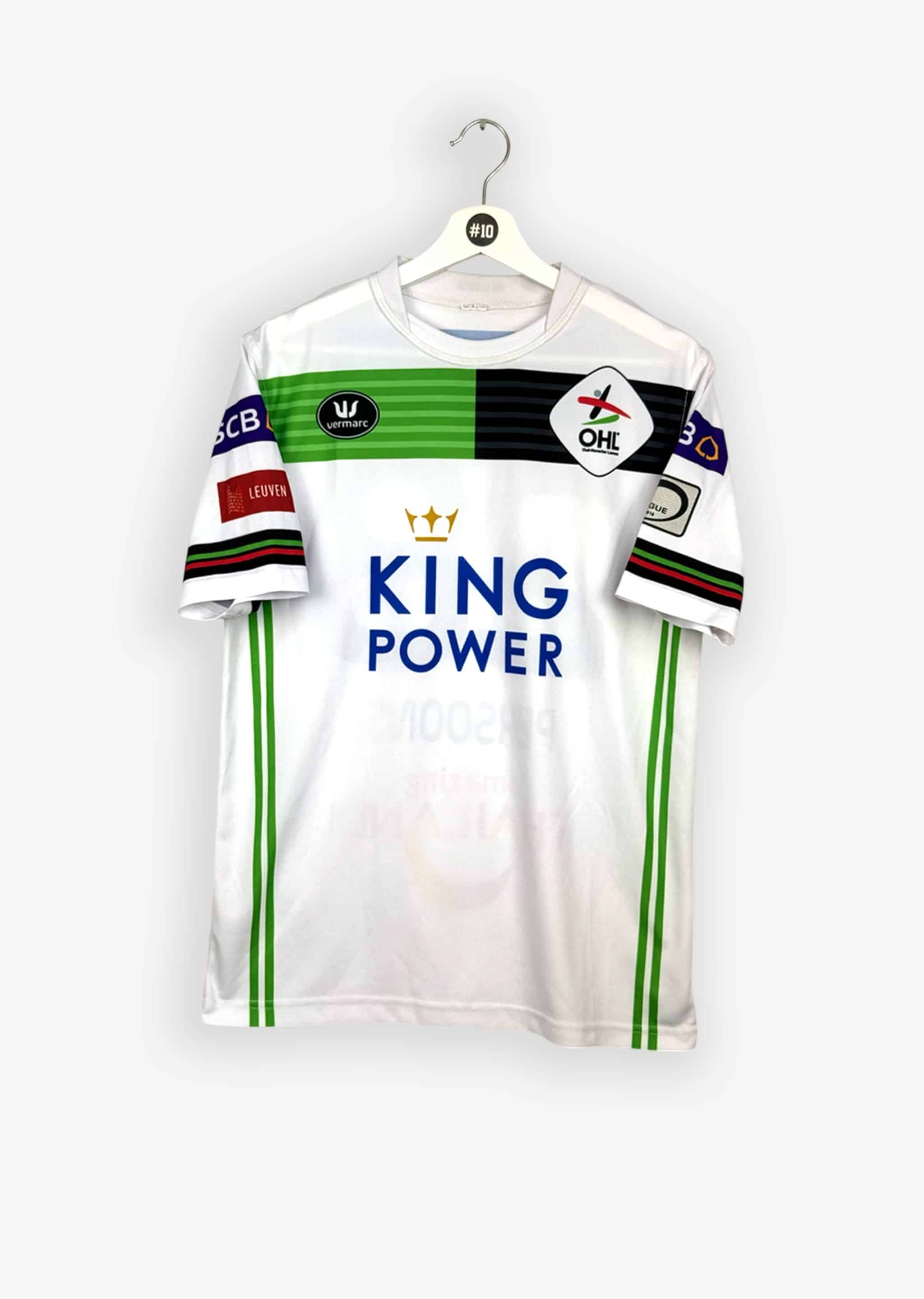 OH LEUVEN 2017/18 HOME SHIRT - MATCHWORN/ISSUED #28 PERSOONS (SIZE M)
