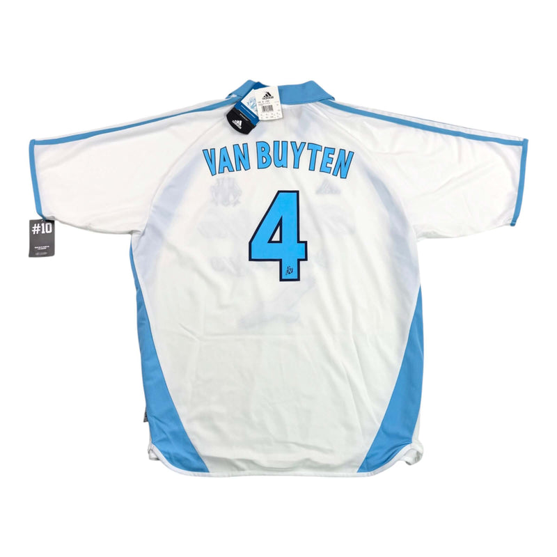 OLYMPIQUE MARSEILLE 2001/02 HOME SHIRT - #4 VAN BUYTEN 