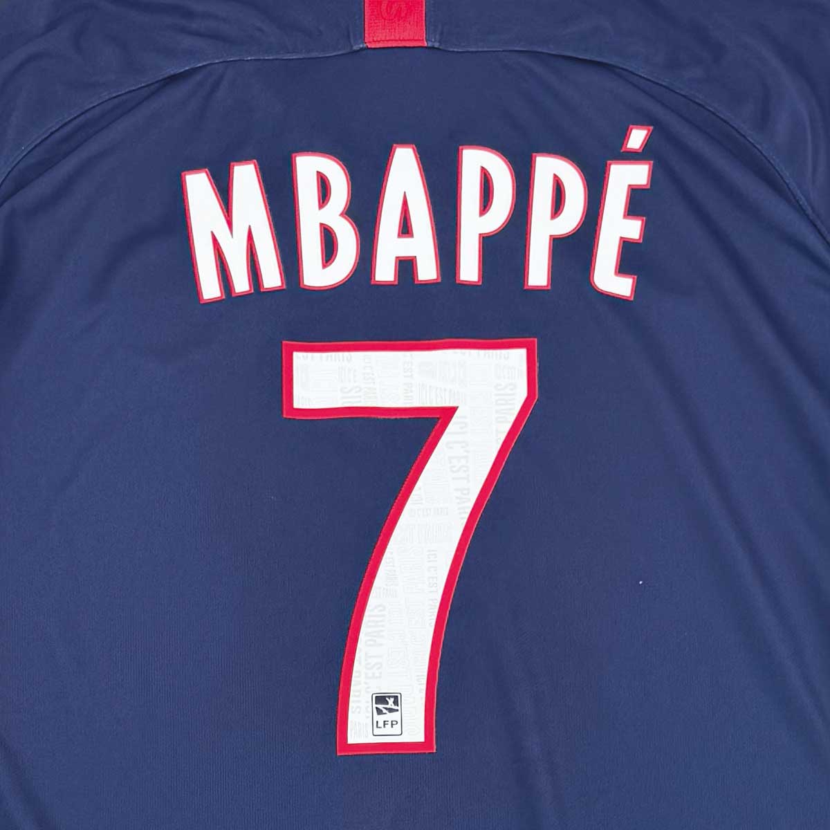 PARIS SAINT-GERMAIN 2019/20 HOME SHIRT - #7 MBAPPE (SIZE XL)