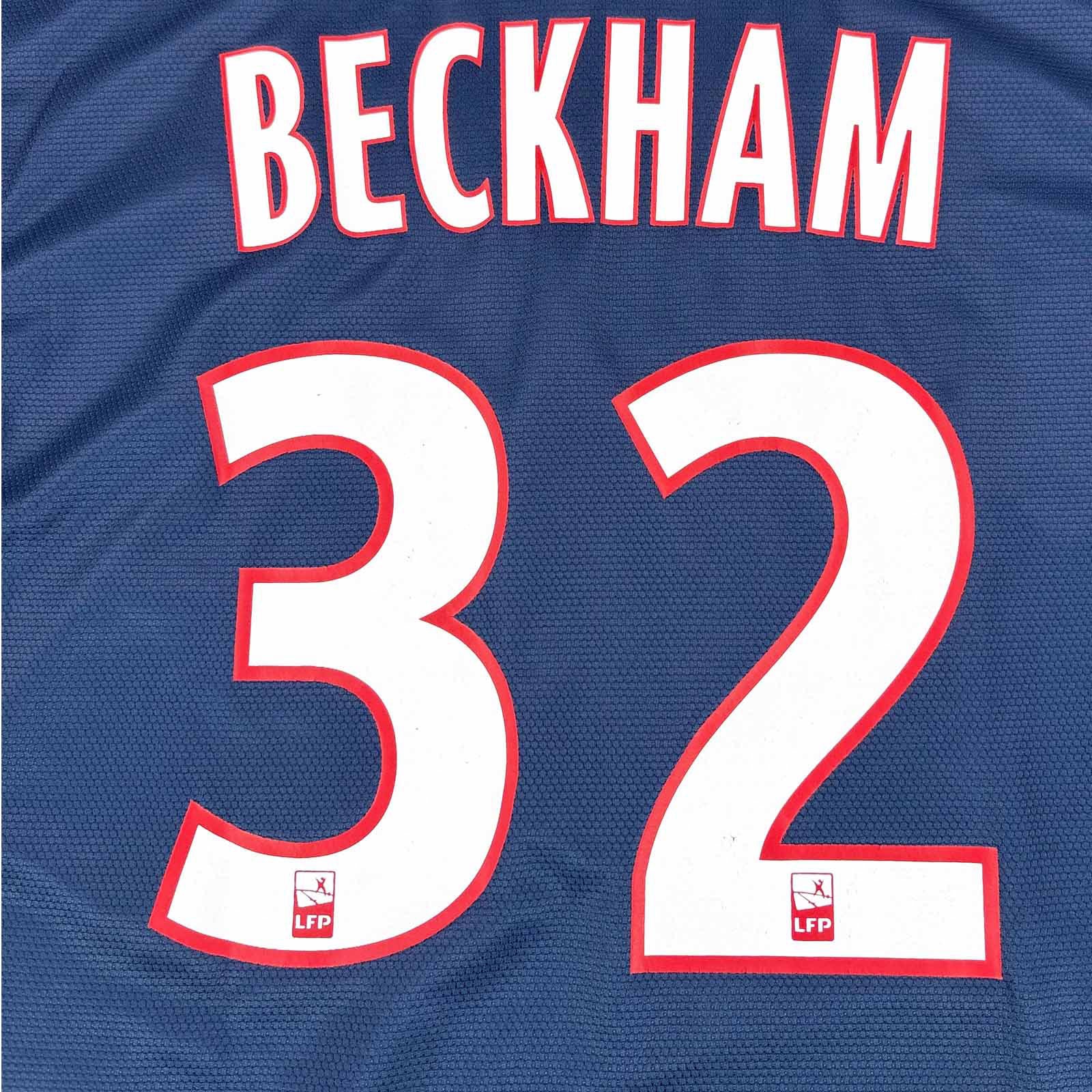 PARIS SAINT-GERMAIN 2012/13 HOME SHIRT - #32 BECKHAM (SIZE M)