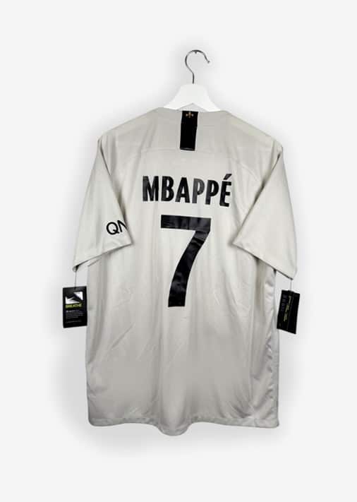 PARIS SAINT-GERMAIN 2018/19 AWAY SHIRT - #7 MBAPPE (SIZE L) NWT