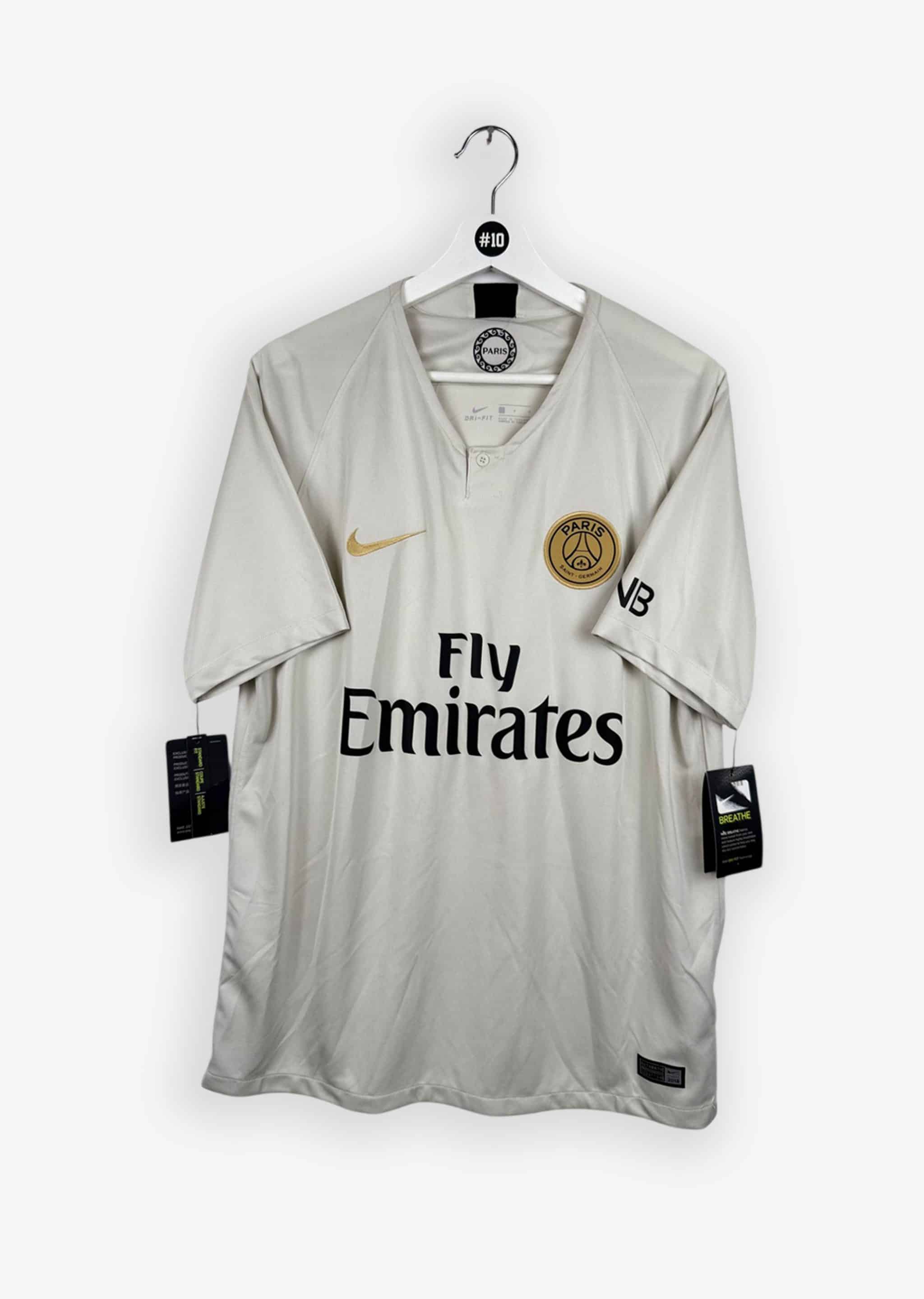 PARIS SAINT-GERMAIN 2018/19 AWAY SHIRT - #7 MBAPPE (SIZE L) NWT