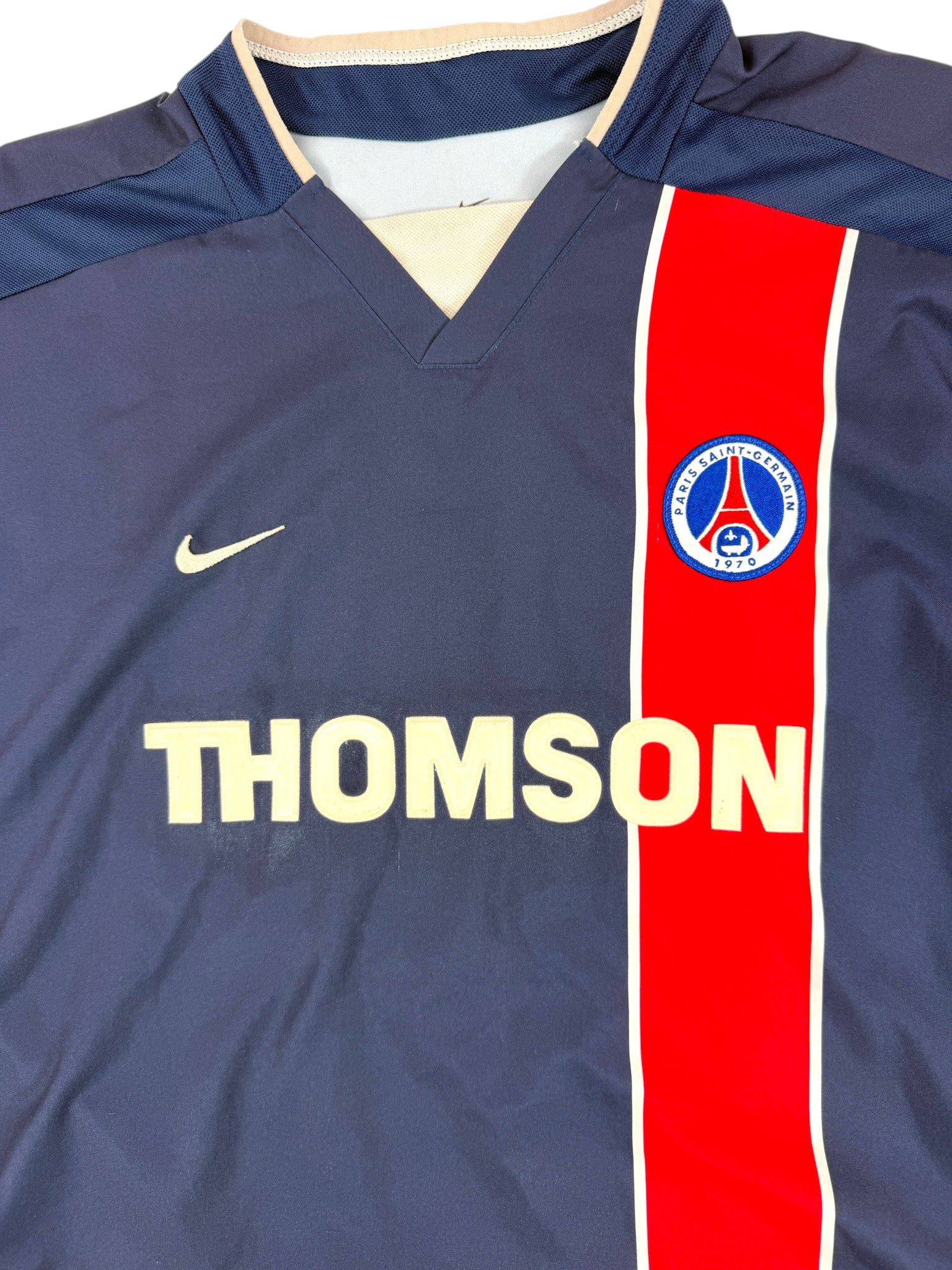 PARIS SAINT-GERMAIN 2002/2003 HOME SHIRT - #10 RONALDINHO (SIZE XL)