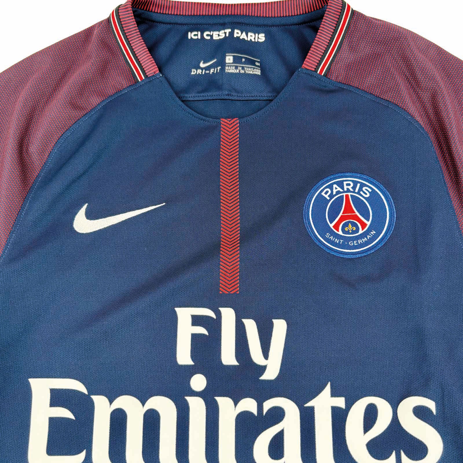 PARIS SAINT-GERMAIN 2017/18 HOME SHIRT - #10 NEYMAR (SIZE S)