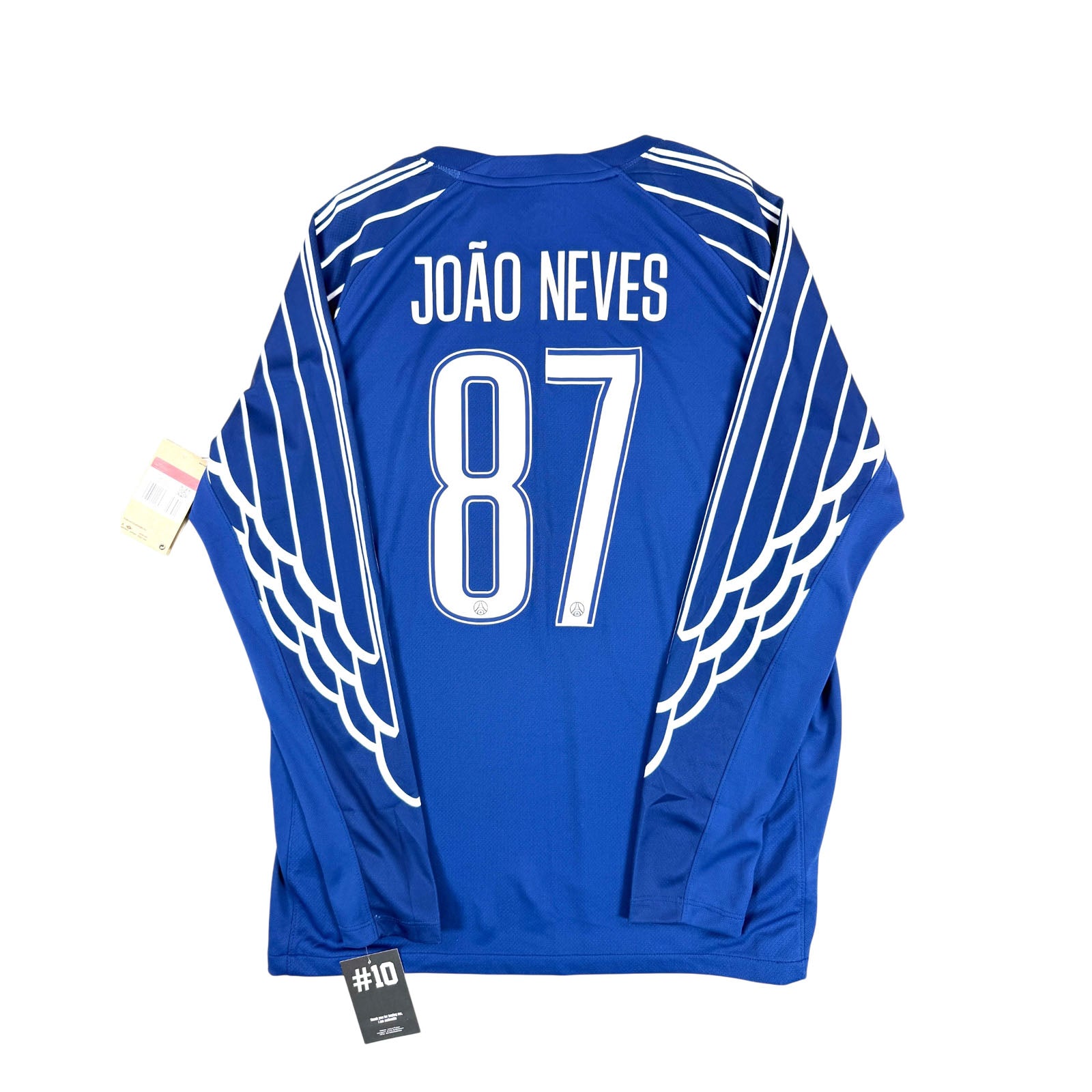 PARIS SAINT-GERMAIN 2024/25 FOURTH SHIRT - #87 JOAO NEVES (SIZE L) NWT