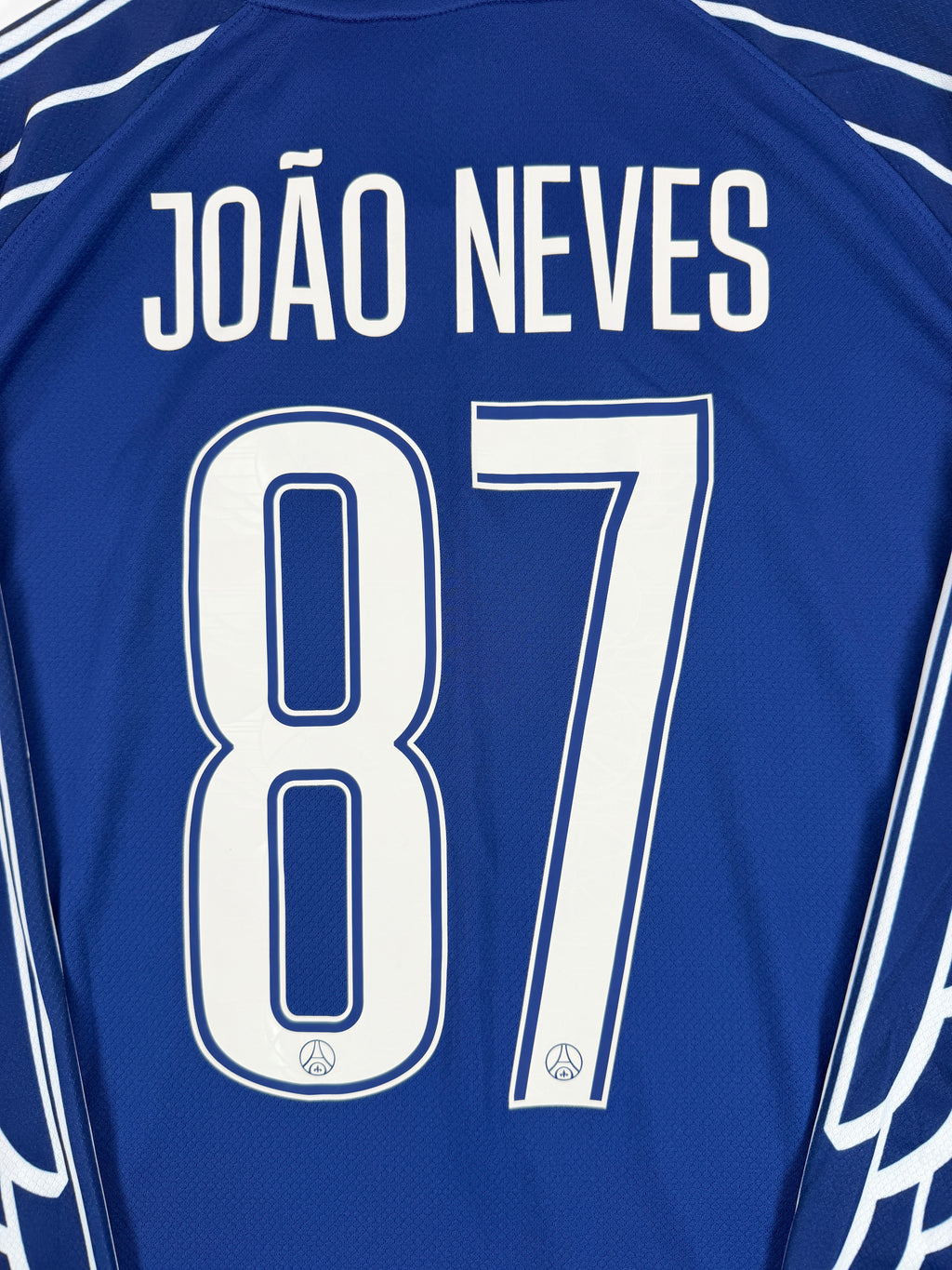 PARIS SAINT-GERMAIN 2024/25 FOURTH SHIRT - #87 JOAO NEVES (SIZE L) NWT