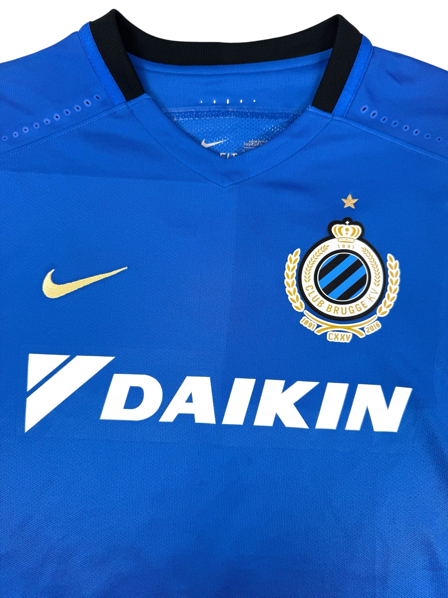 CLUB BRUGGE 2016/17 HOME SHIRT - #9 VOSSEN (SIZE L)
