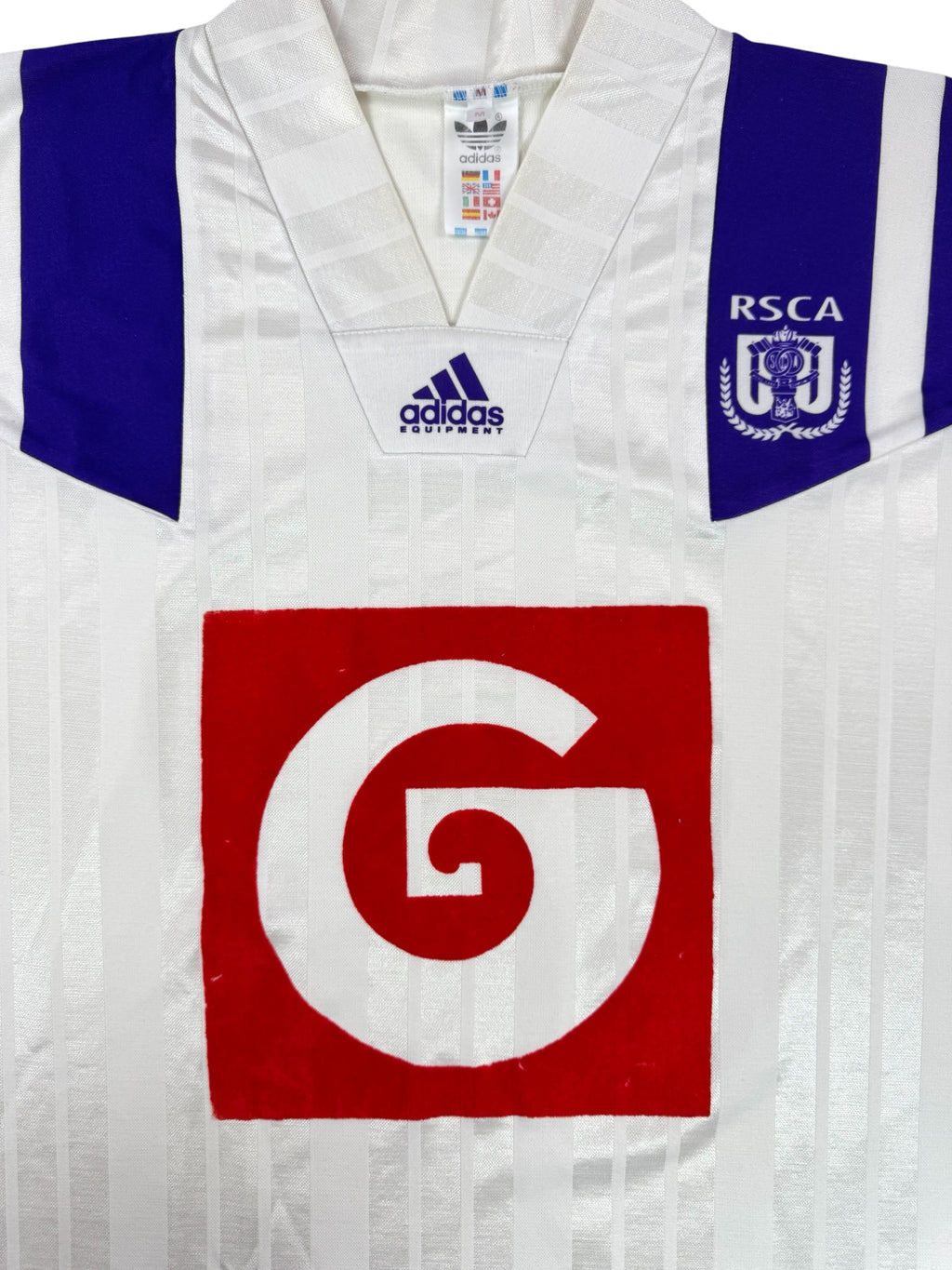 RSC ANDERLECHT 1992/93 HOME SHIRT (SIZE M)