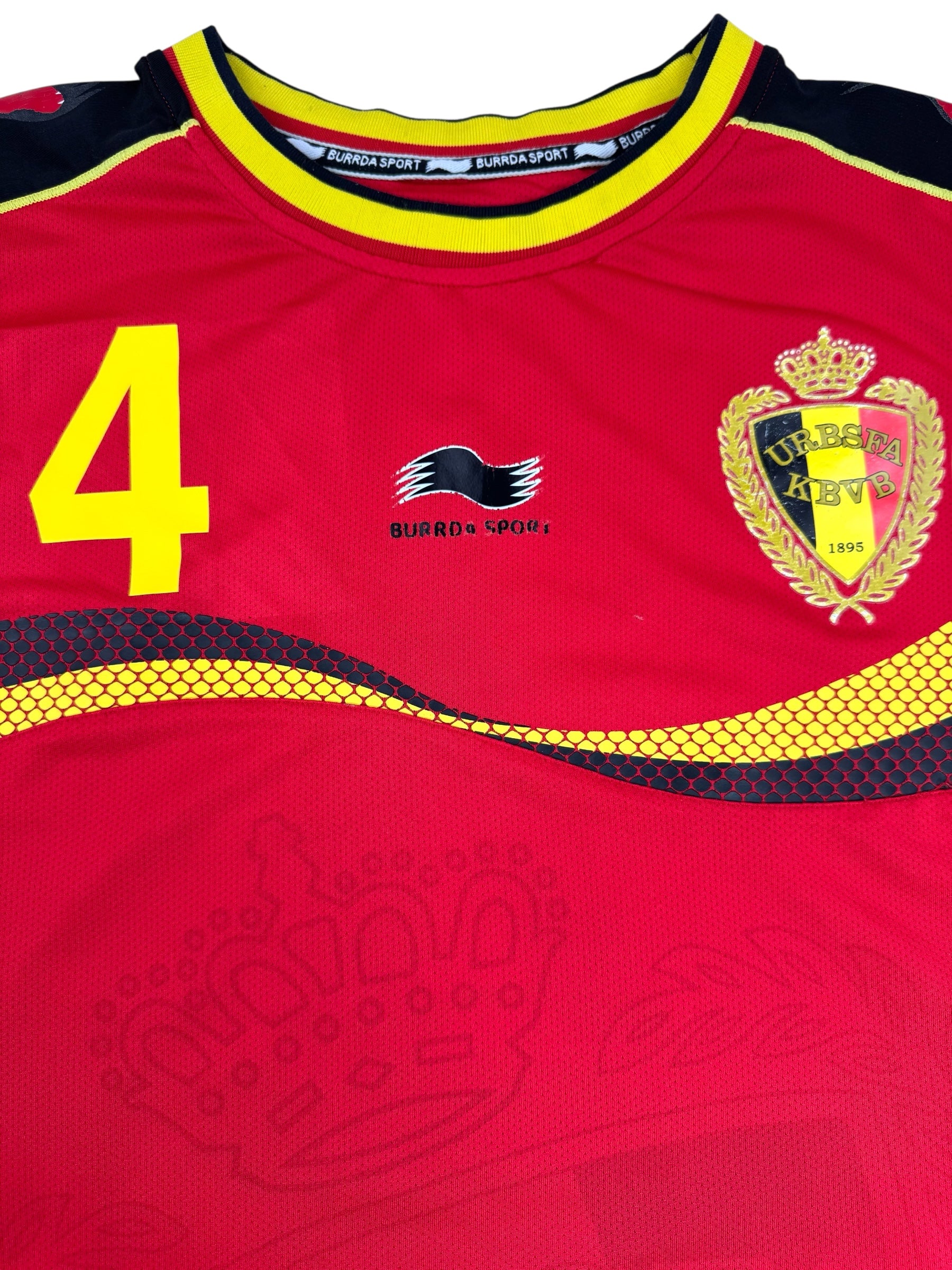 BELGIUM 2012/13 HOME SHIRT - #4 KOMPANY (SIZE L/XL)