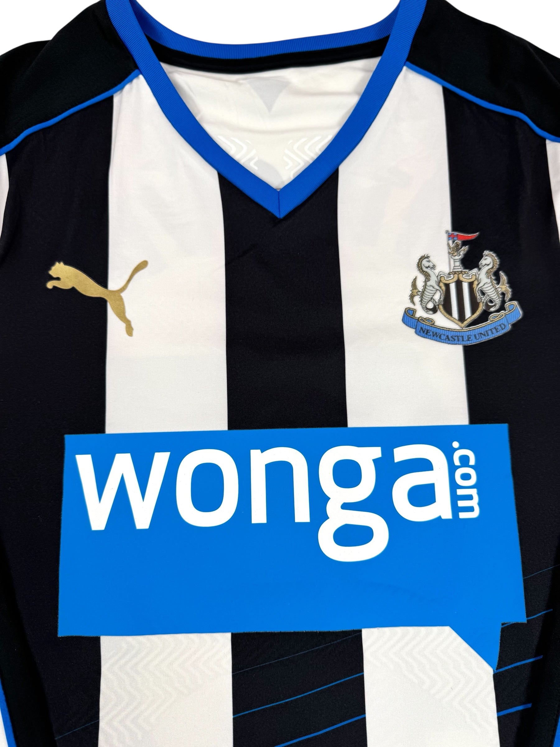 NEWCASTLE UNITED 2015/16 HOME SHIRT -  PLAYER ISSUE #45 MITROVIC (SIZE L)