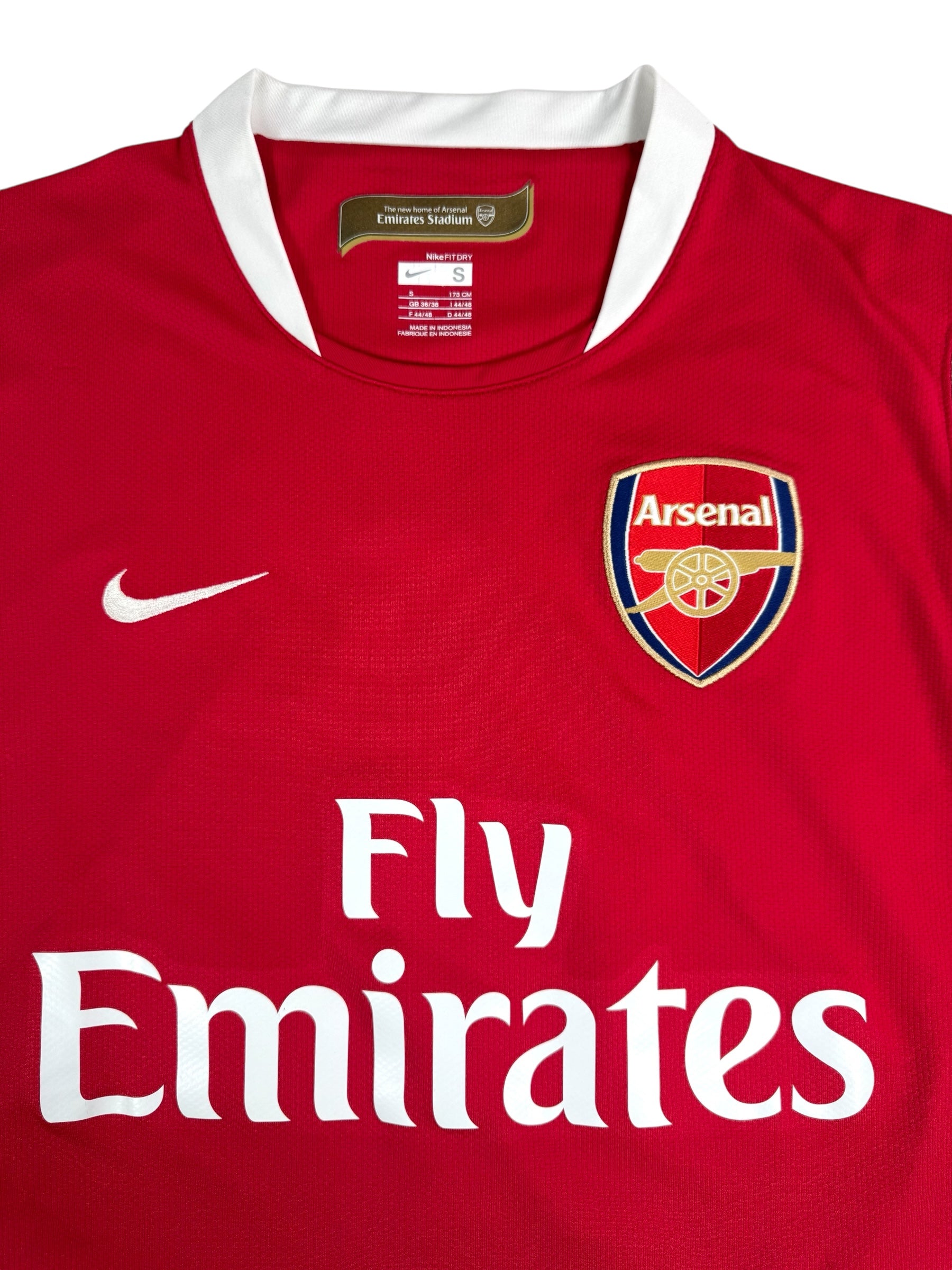 ARSENAL 2006/08 HOME SHIRT - #10 GALLAS (SIZE S)