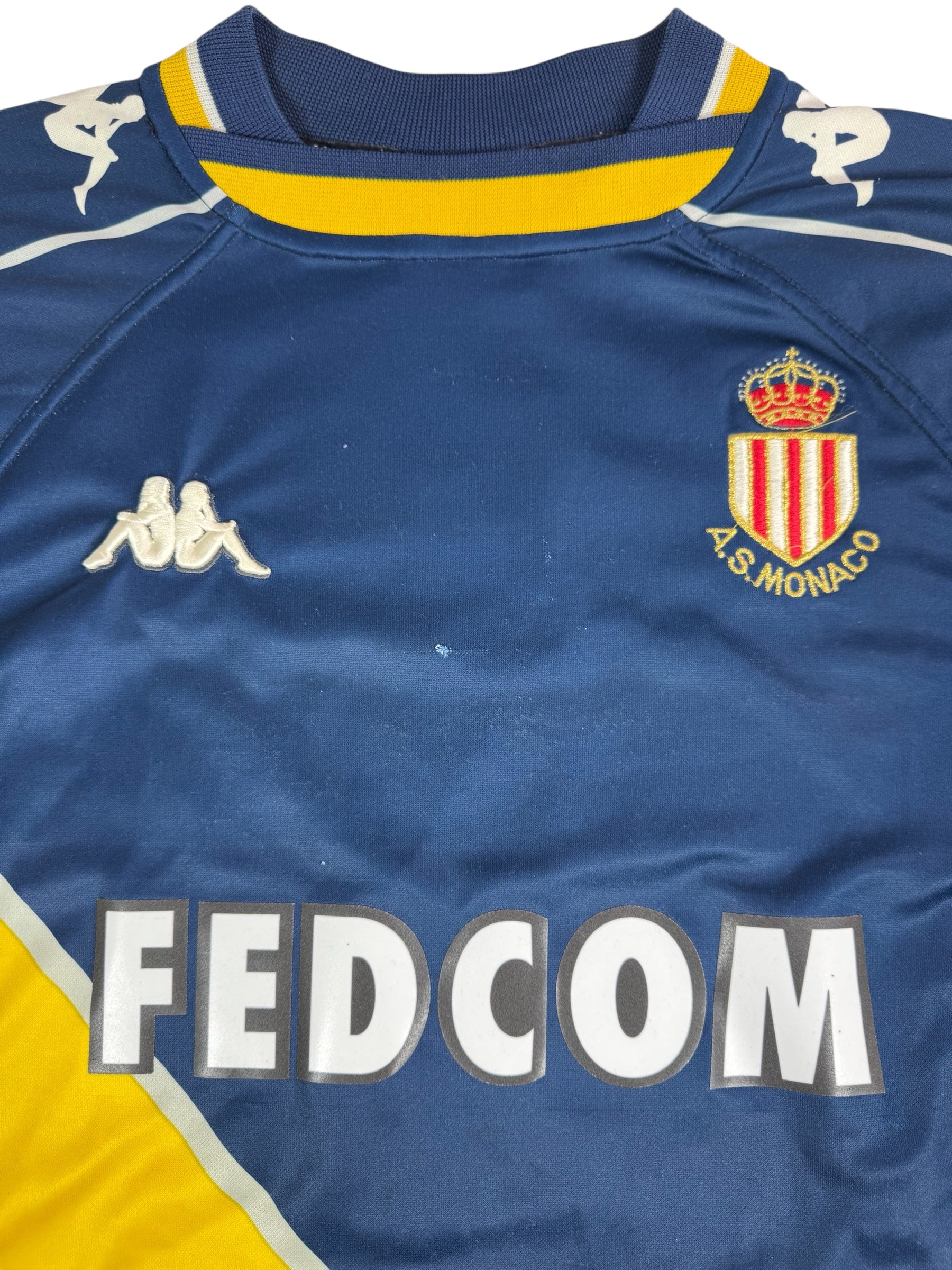 AS MONACO 1999/00 AWAY SHIRT - #17 LEONARD (SIZE L)