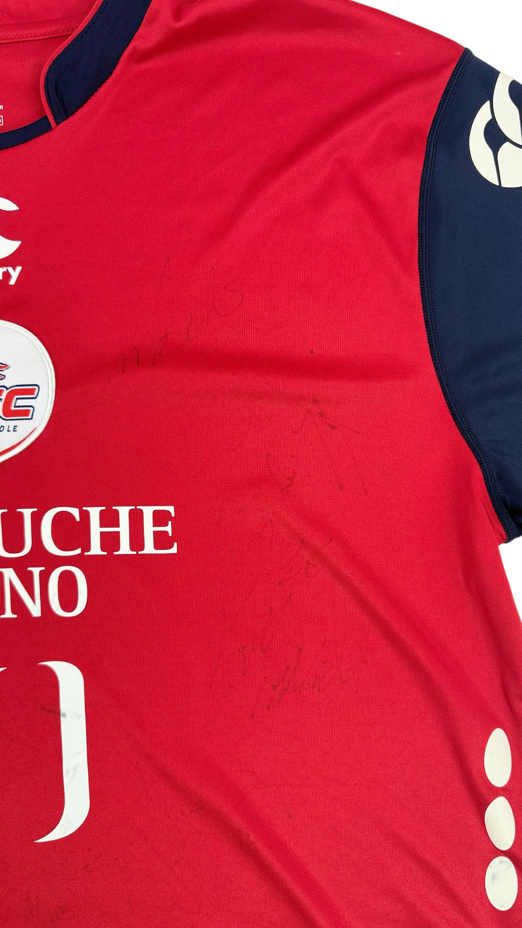 LILLE 2008/09 HOME SHIRT - #26 HAZARD (SIZE XL) SIGNED BY TEAM