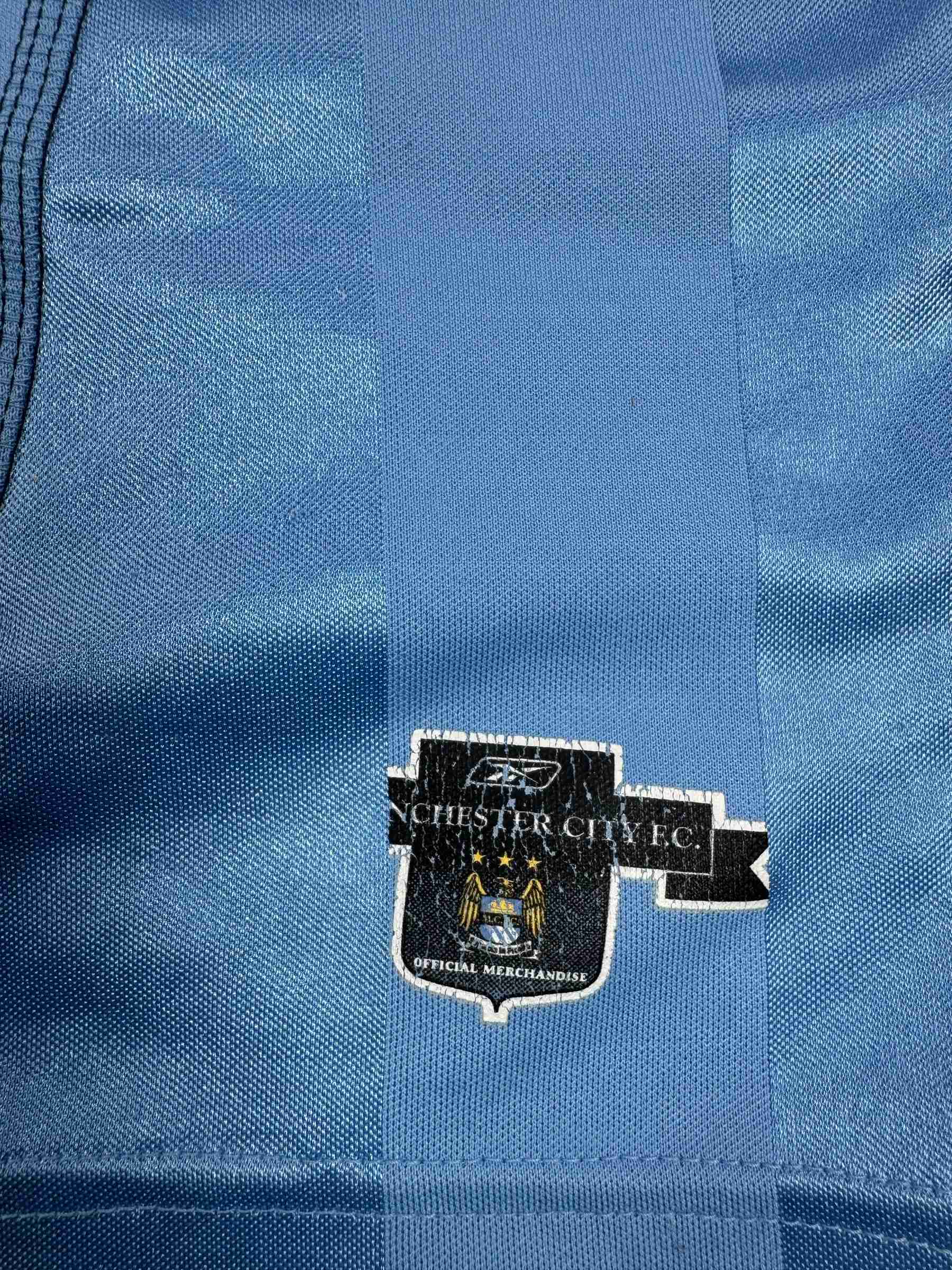 MANCHESTER CITY 2003/04 HOME SHIRT - #3 VAN BUYTEN (SIZE M)