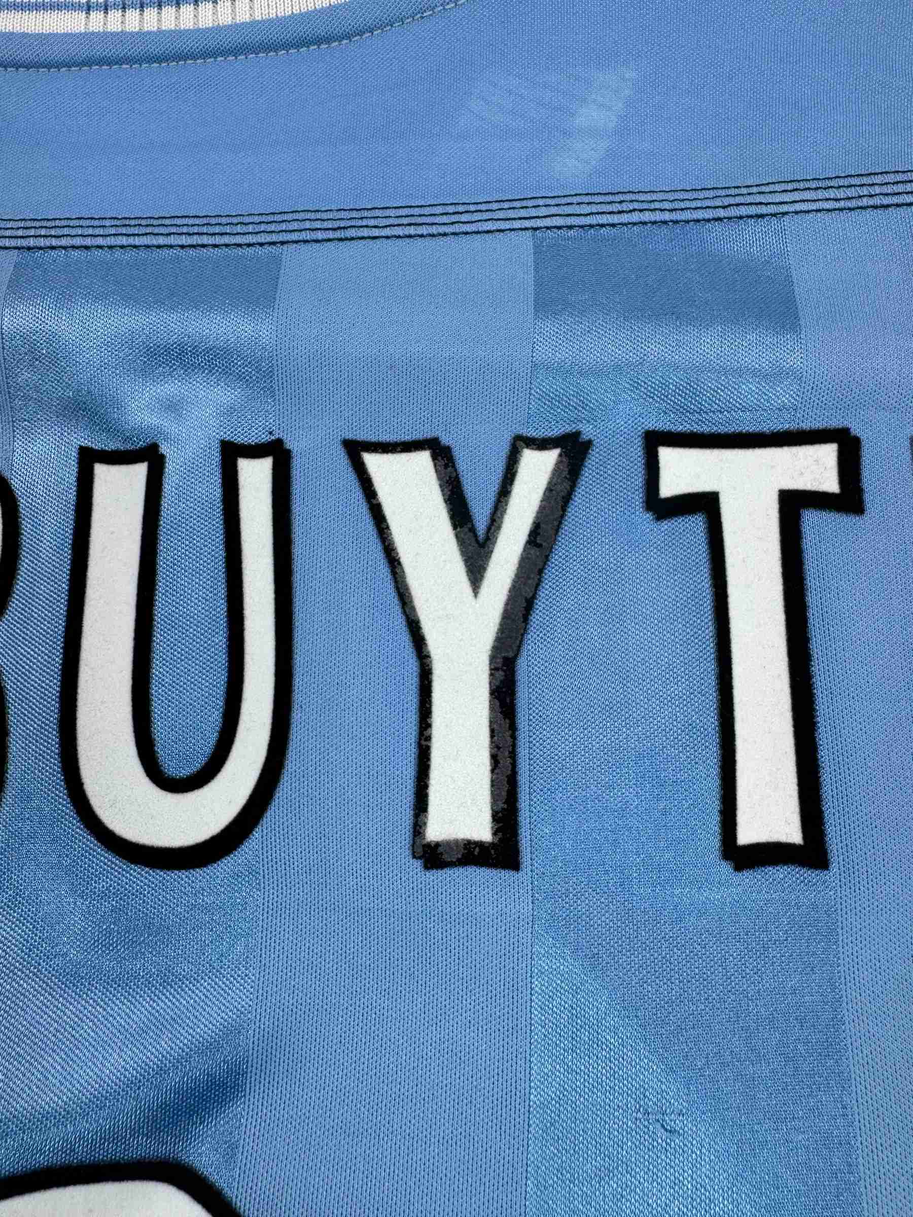 MANCHESTER CITY 2003/04 HOME SHIRT - #3 VAN BUYTEN (SIZE M)
