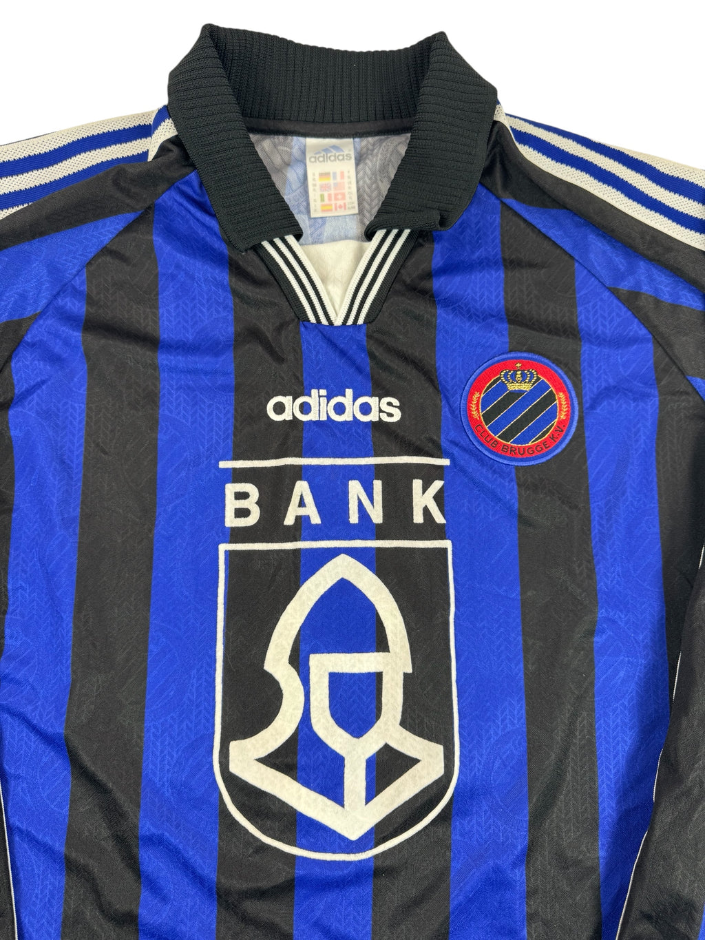 CLUB BRUGGE 1997/98 HOME SHIRT - MATCHWORN/ISSUED #16 LEMBI (SIZE XL)