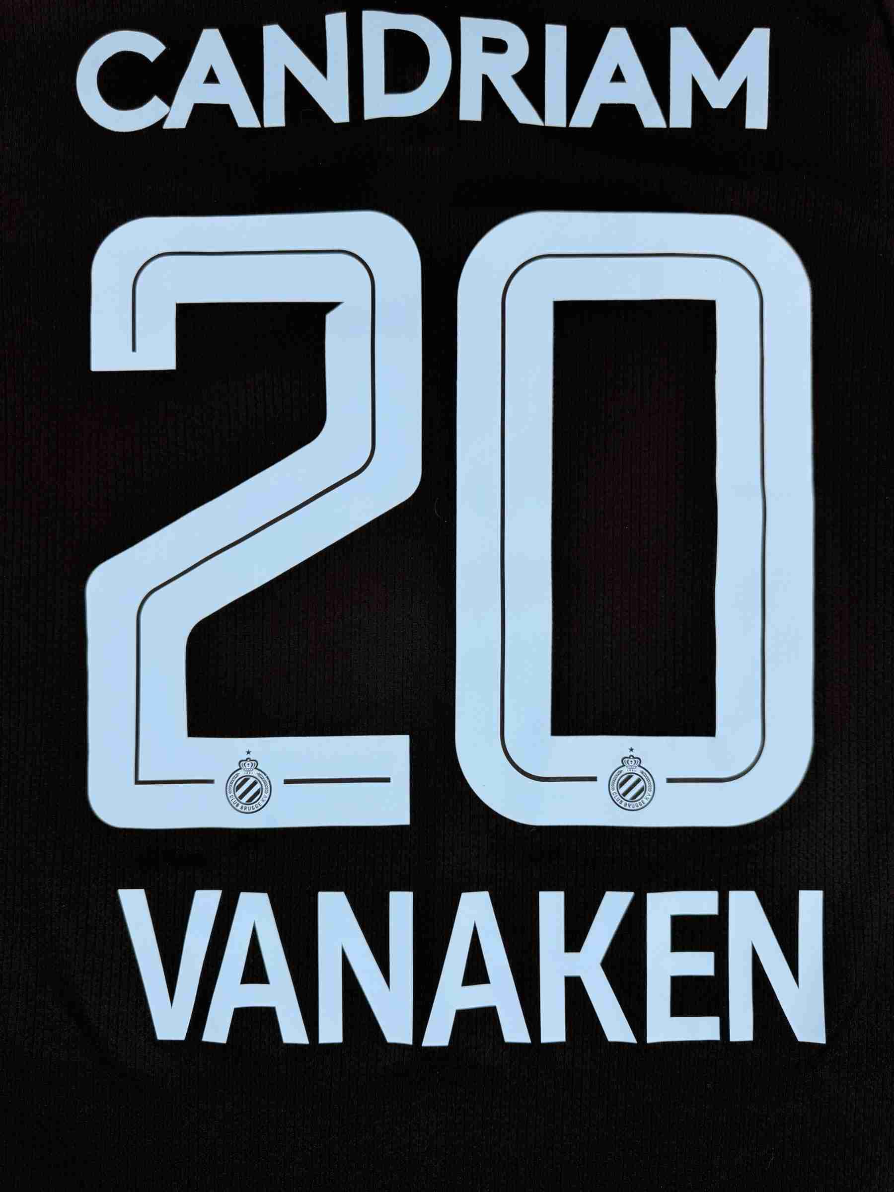 CLUB BRUGGE 2022/23 THIRD SHIRT - #20 VANAKEN (SIZE M)