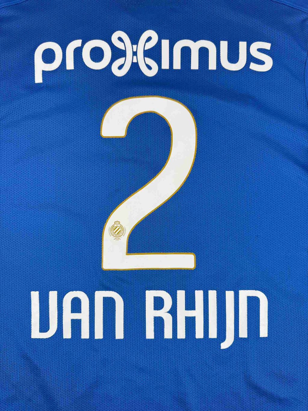 CLUB BRUGGE 2016/17 HOME SHIRT - #2 VAN RHIJN (SIZE M)