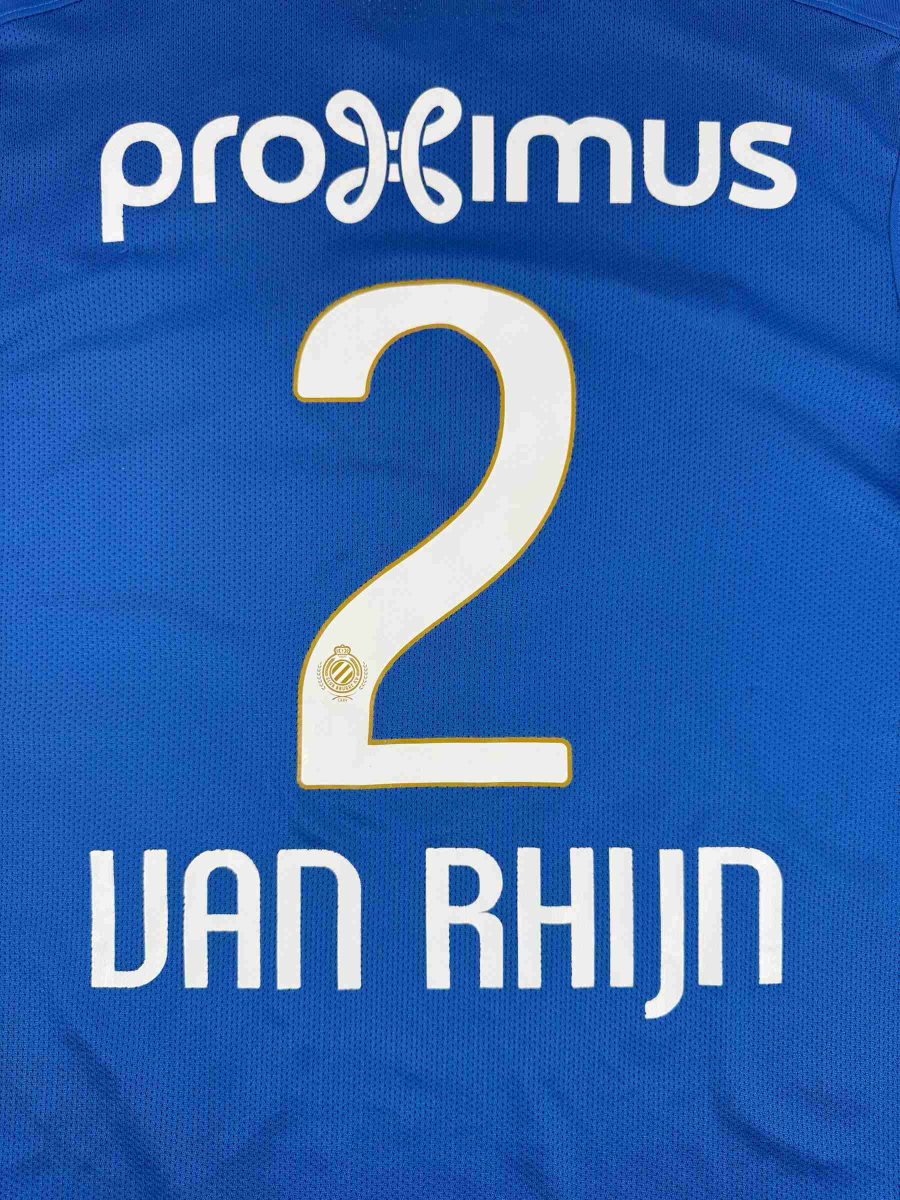 CLUB BRUGGE 2016/17 HOME SHIRT - #2 VAN RHIJN (SIZE M)