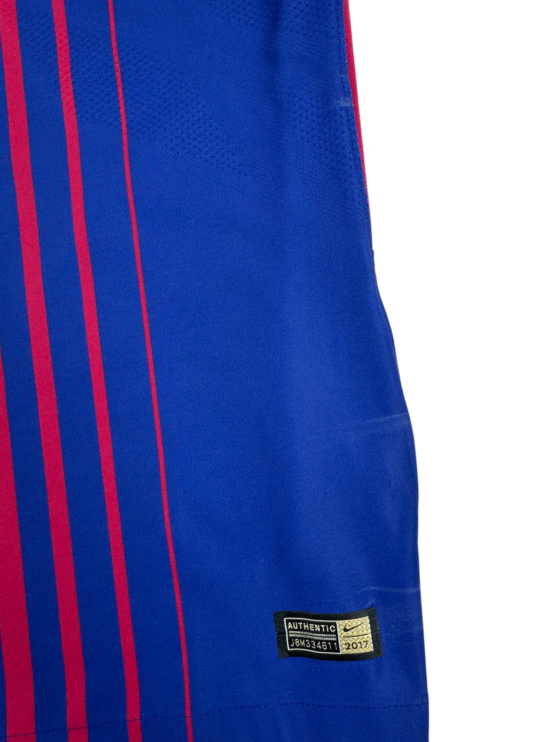 FC BARCELONA 2017/18 HOME SHIRT - PLAYER ISSUE #10 MESSI (SIZE XL)