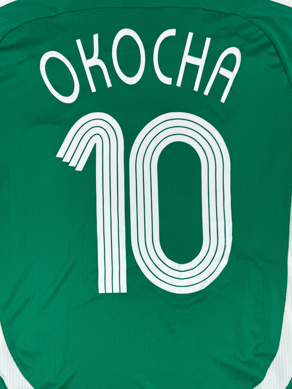 NIGERIA 2006/07 HOME SHIRT - #10 OKOCHA (SIZE L)