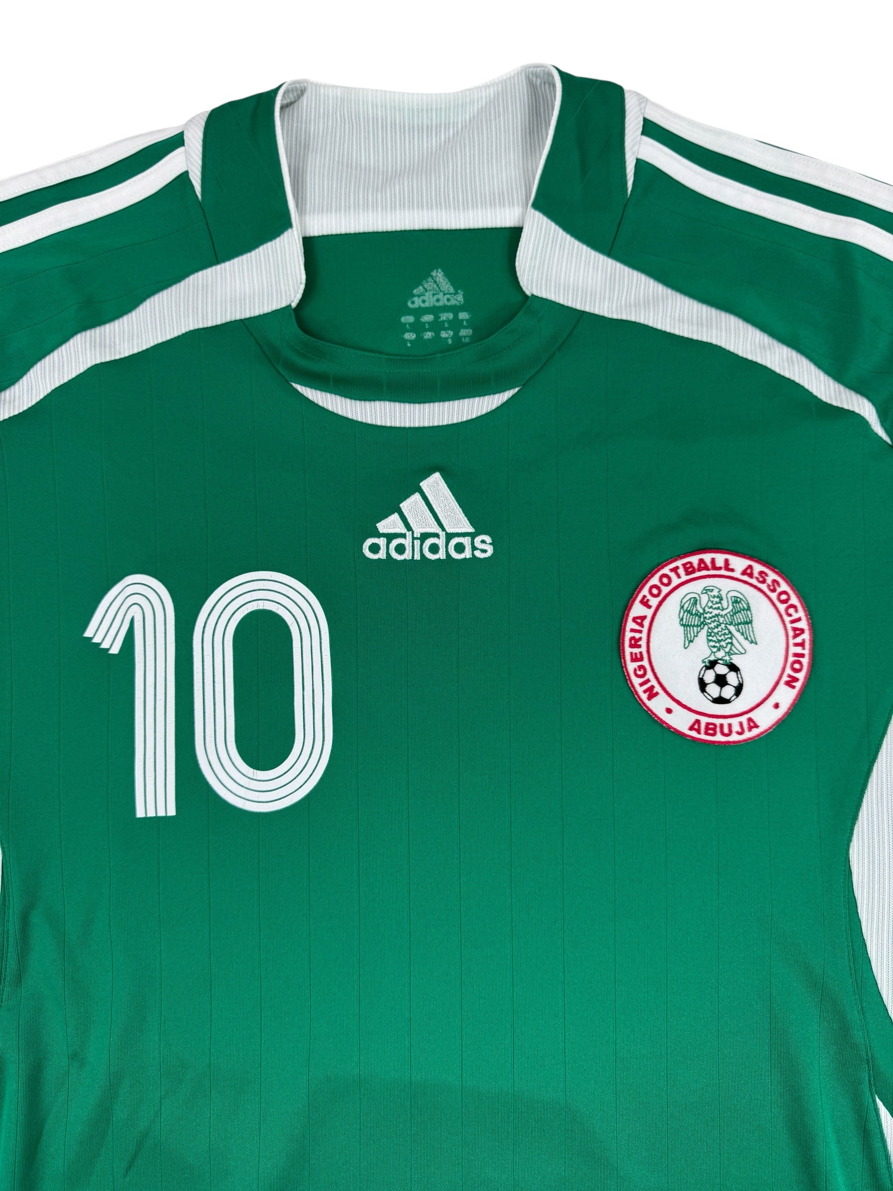 NIGERIA 2006/07 HOME SHIRT - #10 OKOCHA (SIZE L)