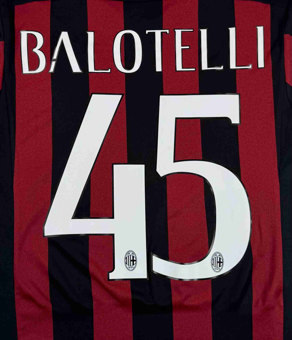AC MILAN 2015/16 HOME SHIRT - #45 BALOTELLI (SIZE S)
