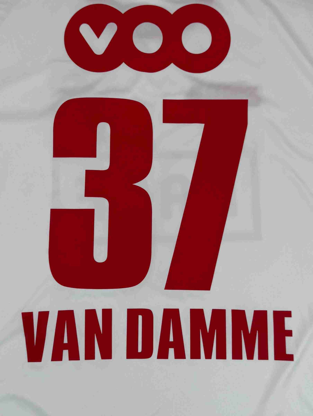 STANDARD DE LIÈGE 2012/13 AWAY SHIRT - #37 VAN DAMME (SIZE XL) NWT