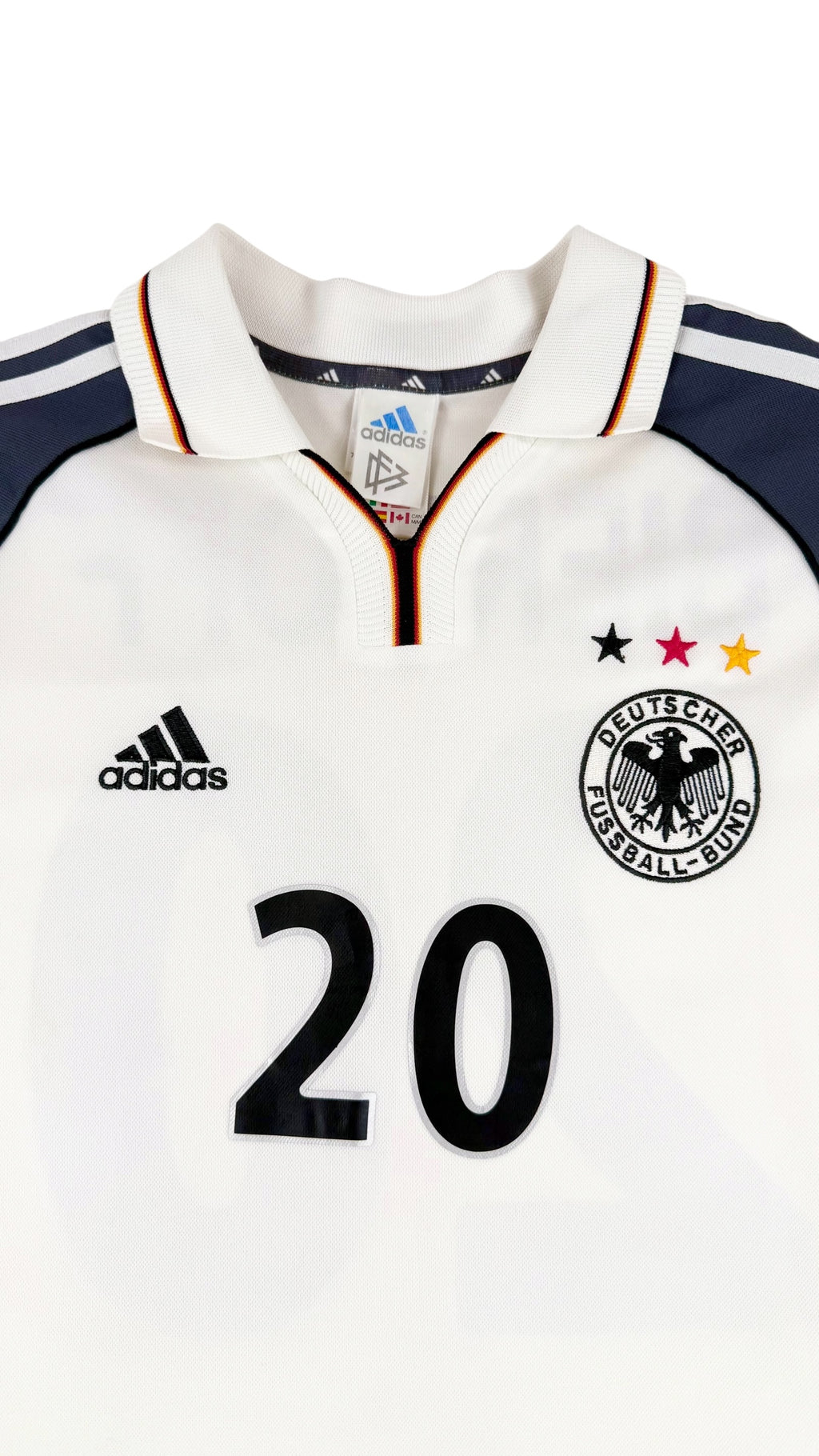 GERMANY 2000/01 HOME SHIRT - #20 BIERHOFF (SIZE M)