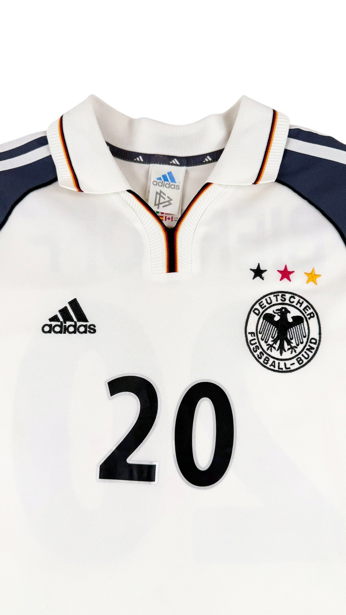 GERMANY 2000/01 HOME SHIRT - #20 BIERHOFF (SIZE M)