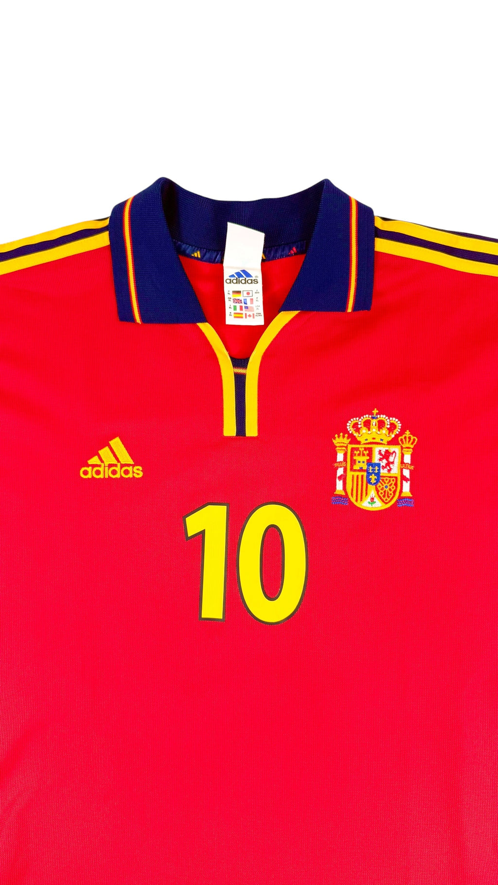 SPAIN 2000/01 HOME SHIRT - #10 RAUL (SIZE XL)