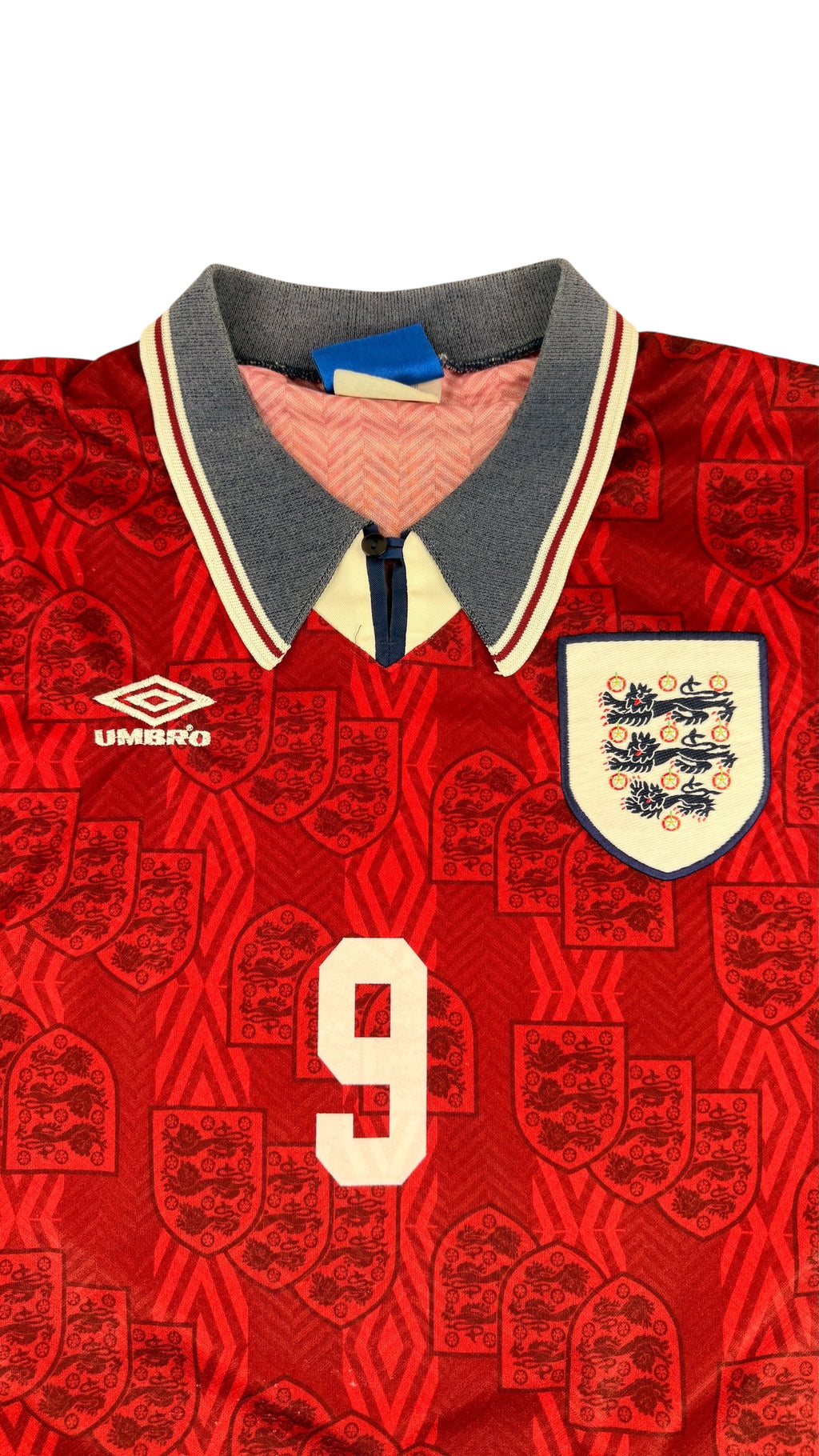 ENGLAND 1994/96 AWAY SHIRT - #9 SHEARER (SIZE XL)