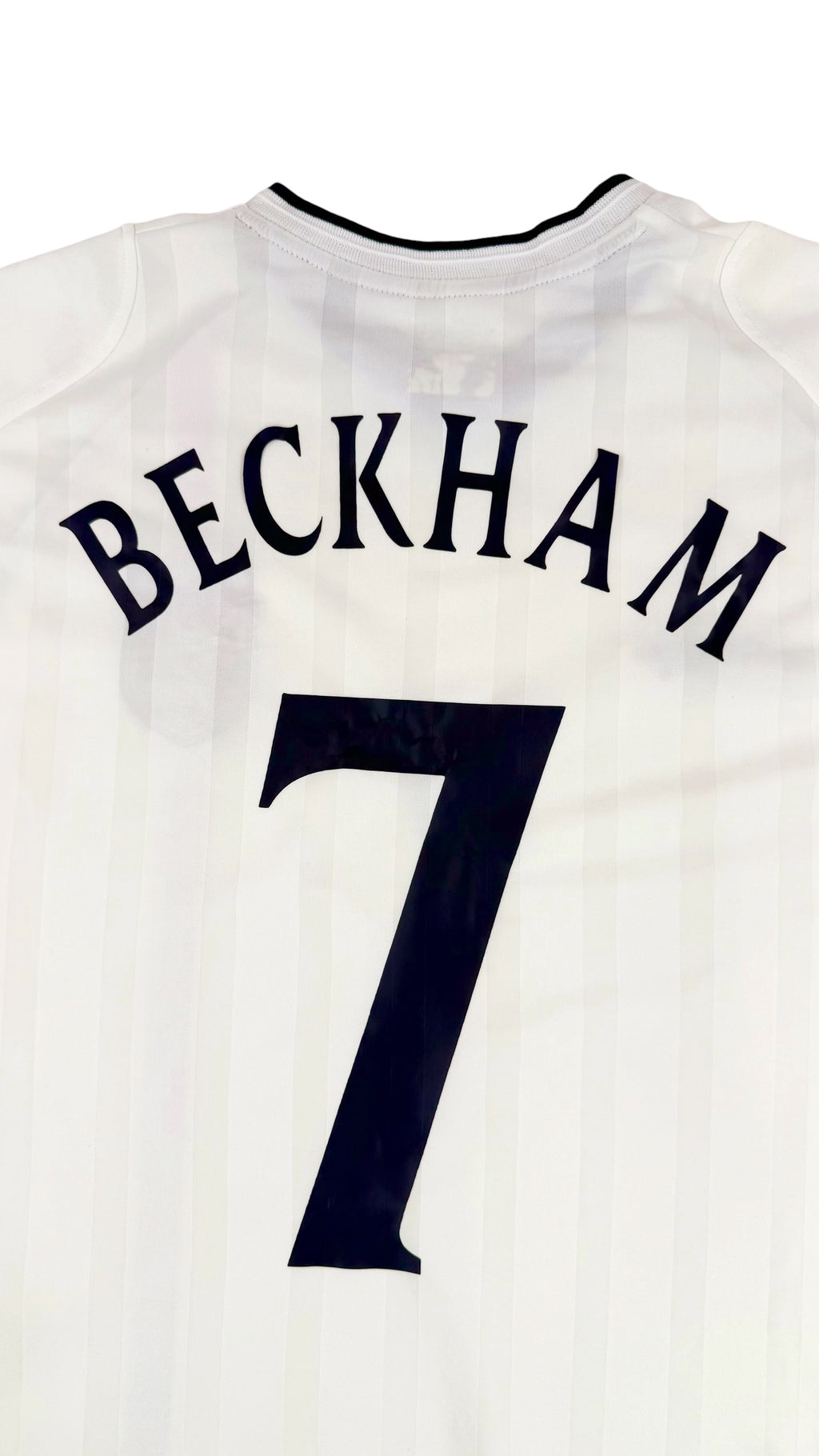 ENGLAND 2002/04 HOME SHIRT - #7 BECKHAM (SIZE XL)