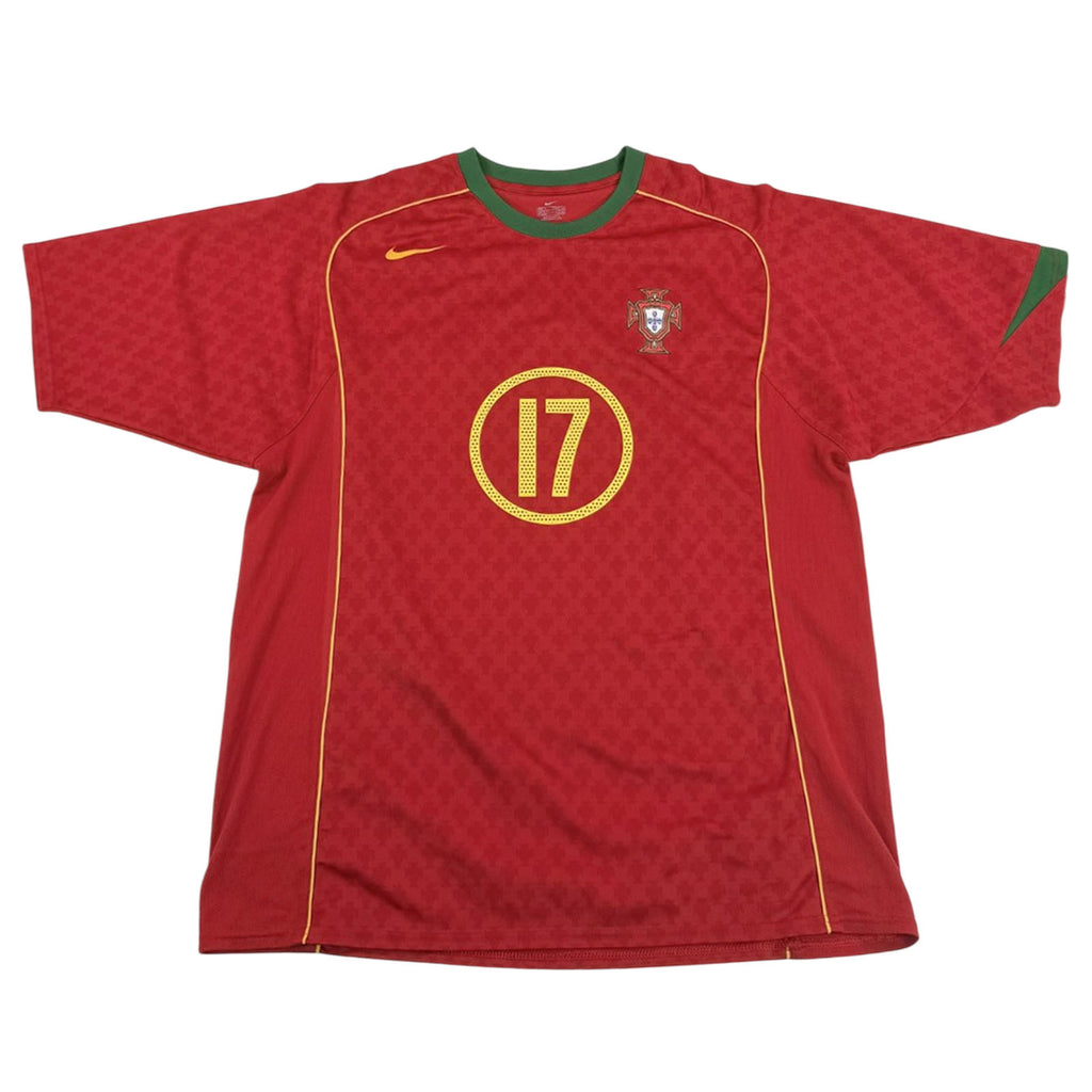 PORTUGAL 2004/05 HOME SHIRT - #17 RONALDO (SIZE XL)
