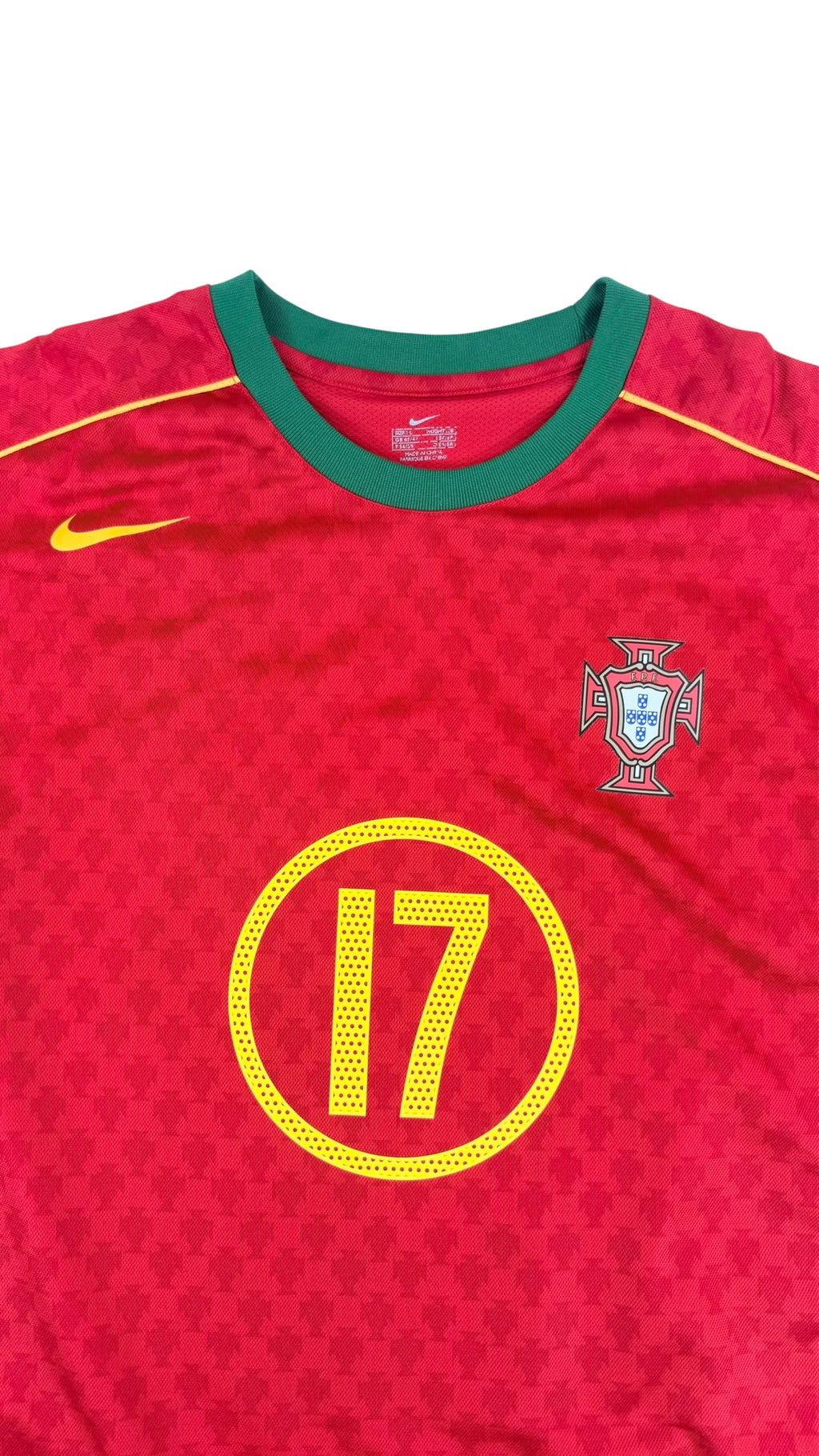 PORTUGAL 2004/05 HOME SHIRT - #17 RONALDO (SIZE XL)