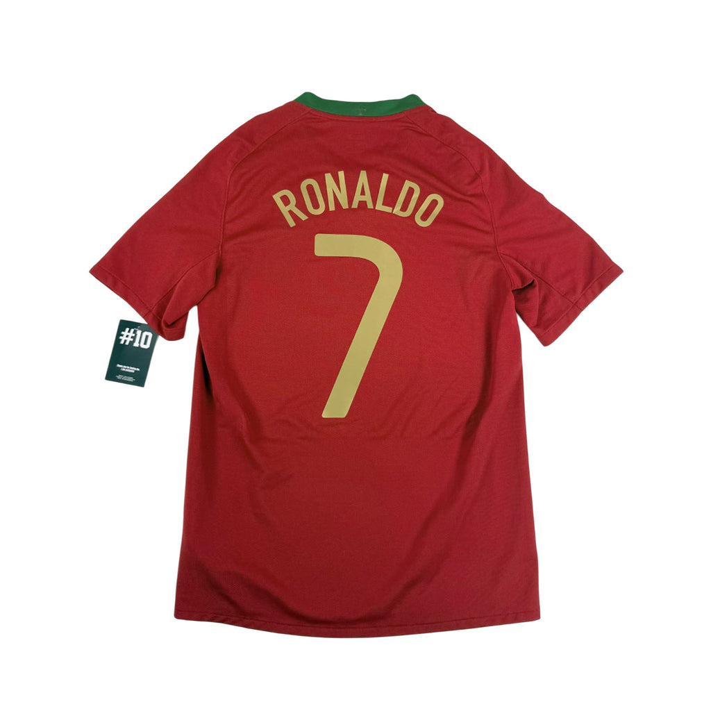 PORTUGAL 2008/10 HOME SHIRT - #7 RONALDO (SIZE S)